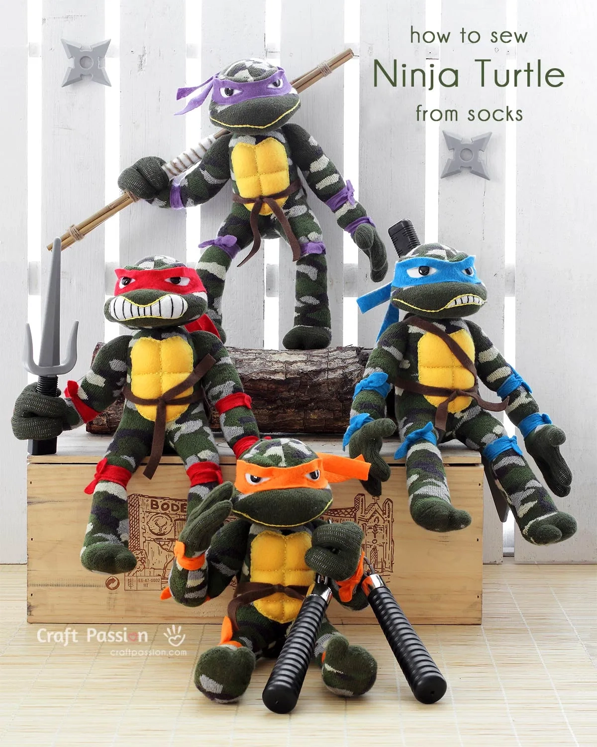 How To Sew Sock Ninja Turtle Stuffed Animal Free Pattern