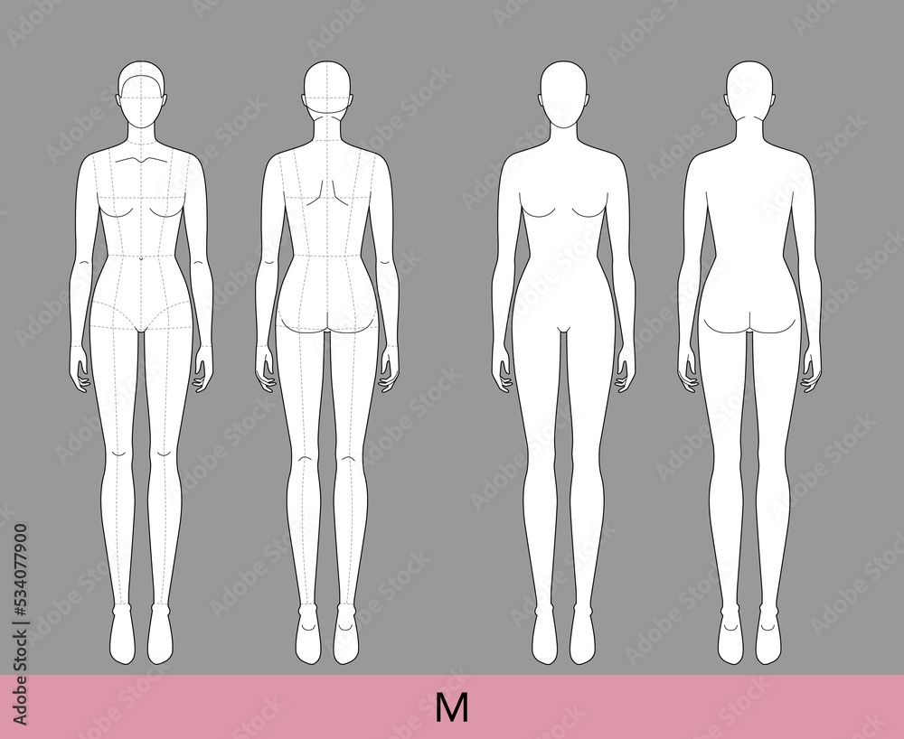 How To Sketch A Body For Fashion Designing FASHION DESIGN CROQUIS Template Female Different Sizes How To Sketch A Body For Fashion Designing FASHION DESIGN CROQUIS Template Female Different Sizes