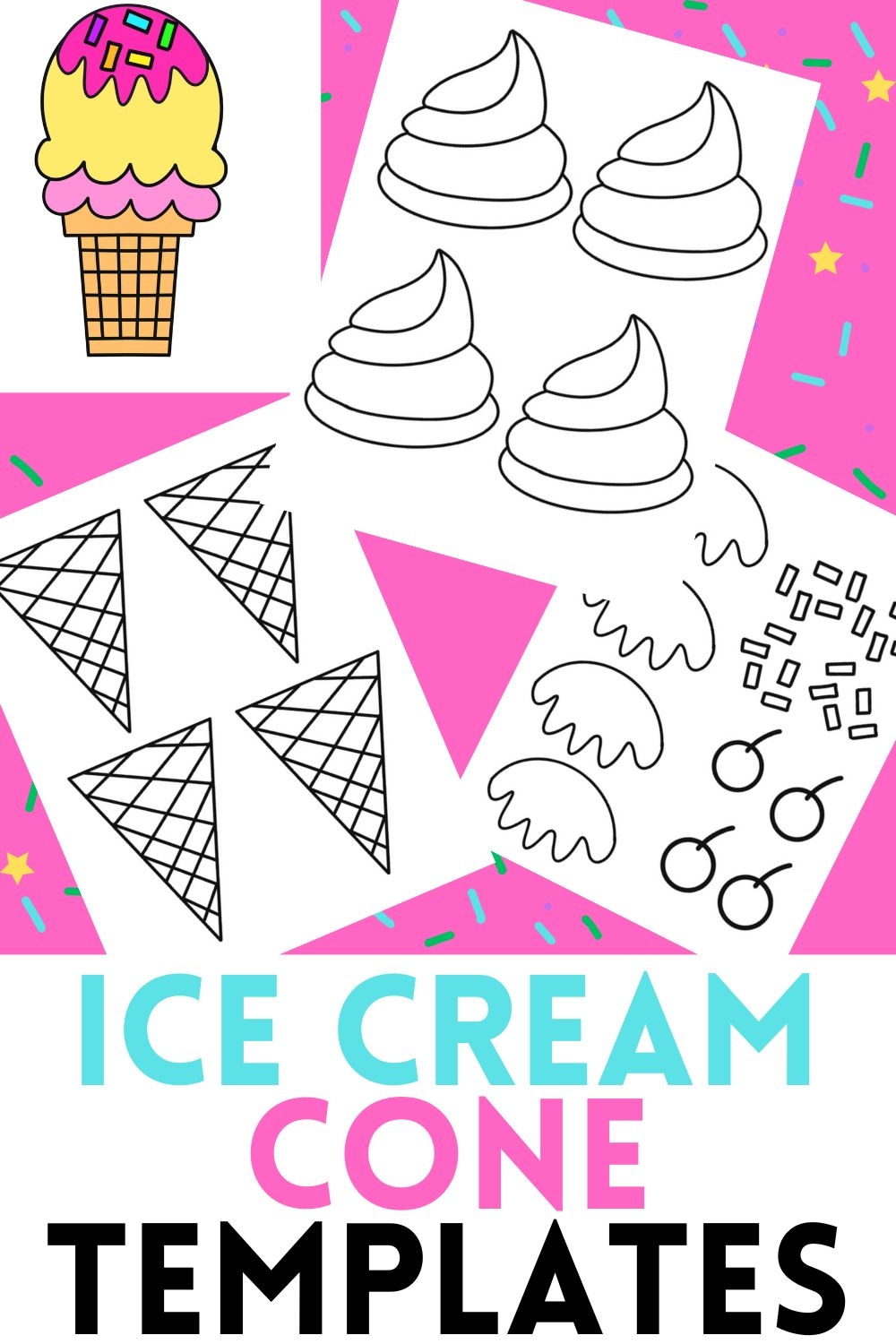 Ice Cream Cone Template Free Printable