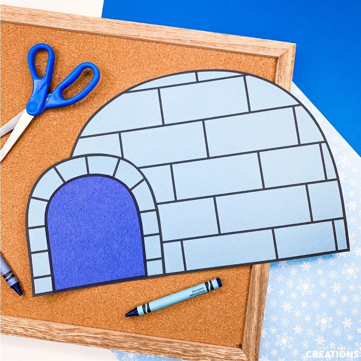 Igloo Craft Winter Craft Winter Activities Igloo Activities Igloo Template Pattern Kids Craft Craft For Kids Etsy Ireland