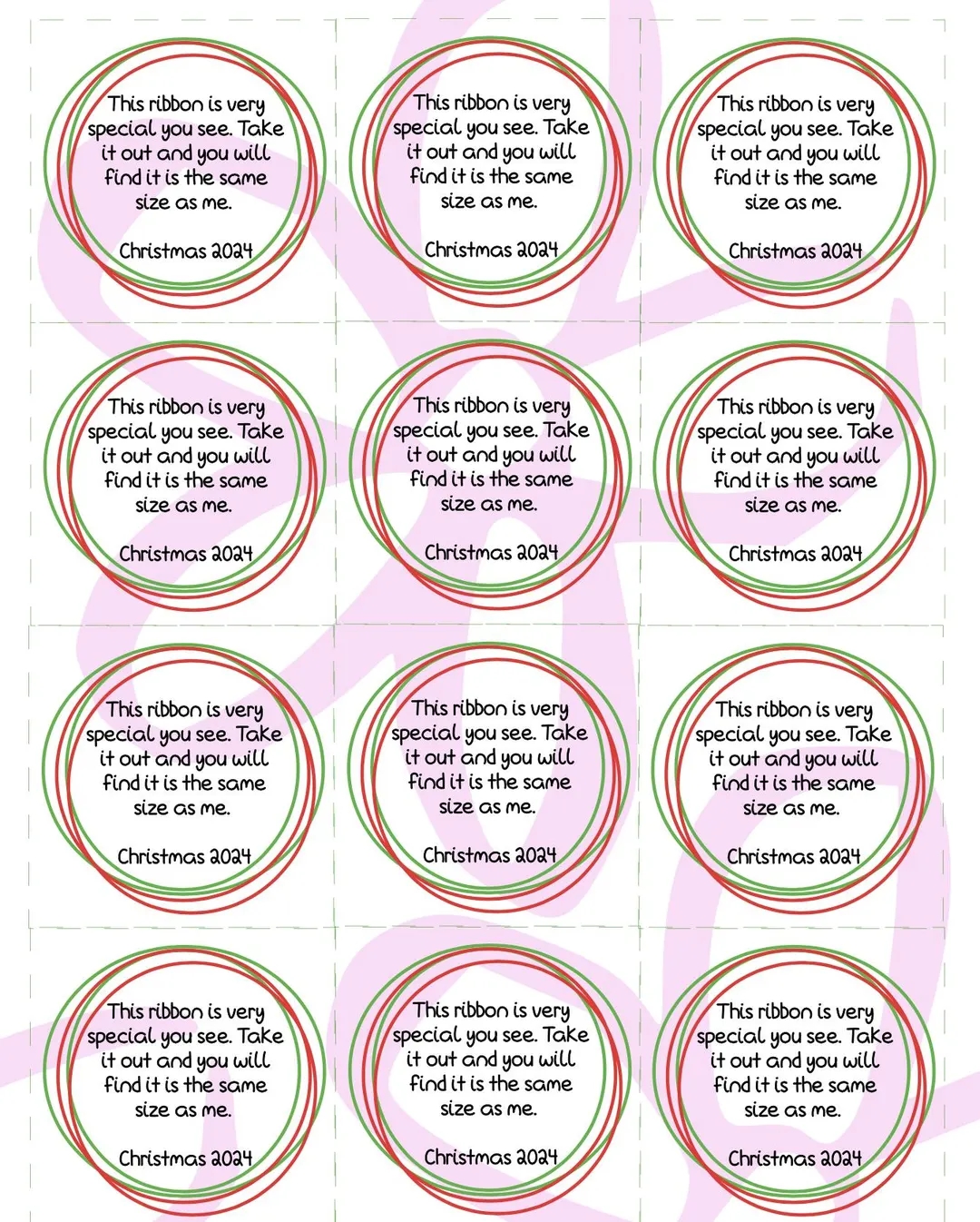 Instant Download printable Ribbon Christmas Ornament You Will Find It Is The Same Size As Me Digital File Pdf Jpeg Png Etsy Instant Download printable Ribbon Christmas Ornament You Will Find It Is The Same Size As Me Digital File Pdf Jpeg Png Etsy