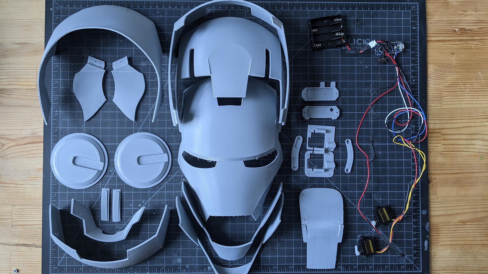 Iron Man Helmet Articulated Wearable With STLs R 3Dprinting