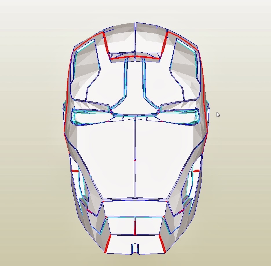 Iron Man Mark 42 Costume Helmet DIY Cardboard Build With Template