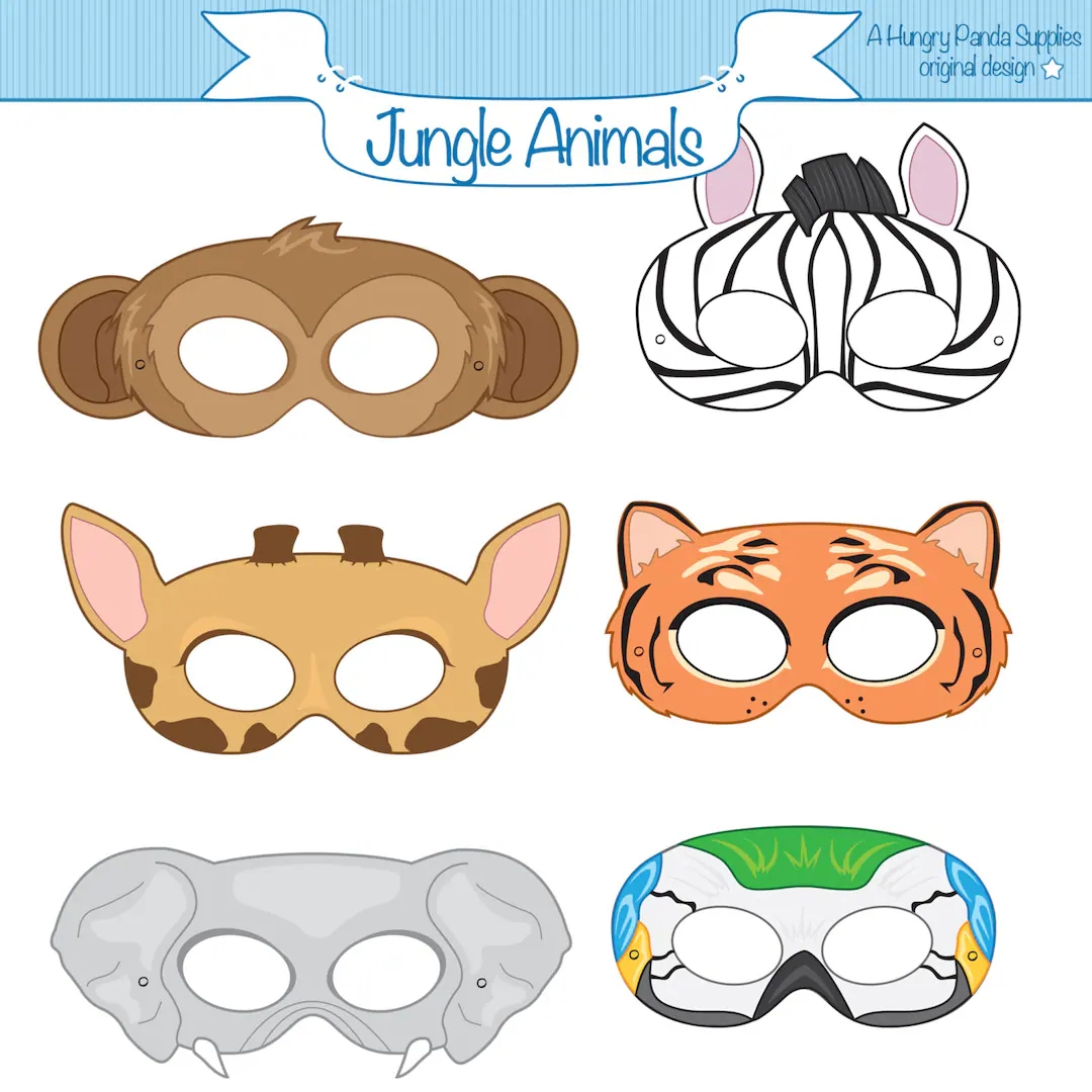 Jungle Animals Printable Masks Monkey Mask Zebra Tiger Elephant Parrot Giraffe Animal Mask Jungle Animal Safari Tiger Costume bird Etsy UK Jungle Animals Printable Masks Monkey Mask Zebra Tiger Elephant Parrot Giraffe Animal Mask Jungle Animal Safari Tiger Costume bird Etsy UK