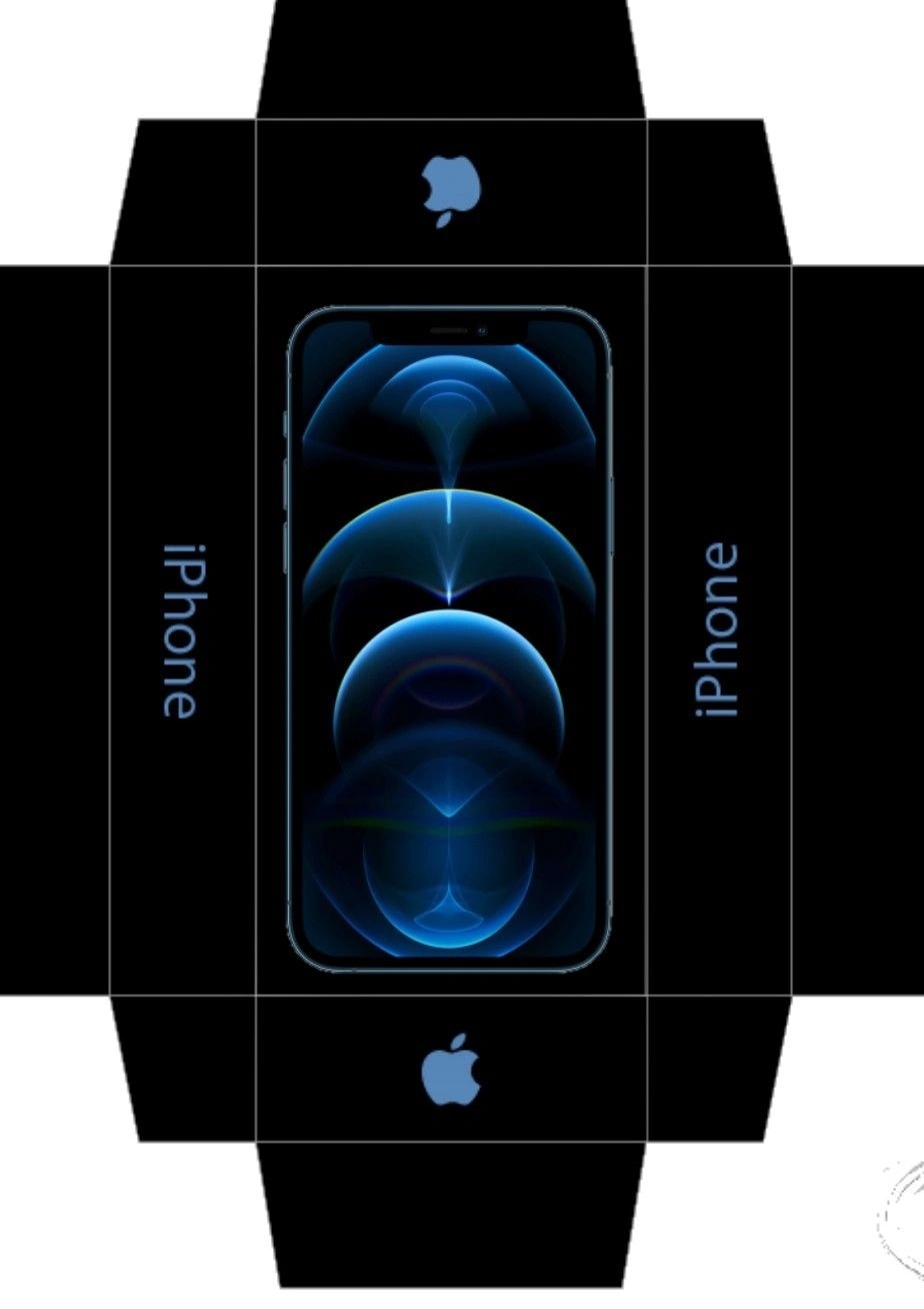 Kh Odkhuu IPhone 12 Pro Box Paper Template Miniatureankit Savee