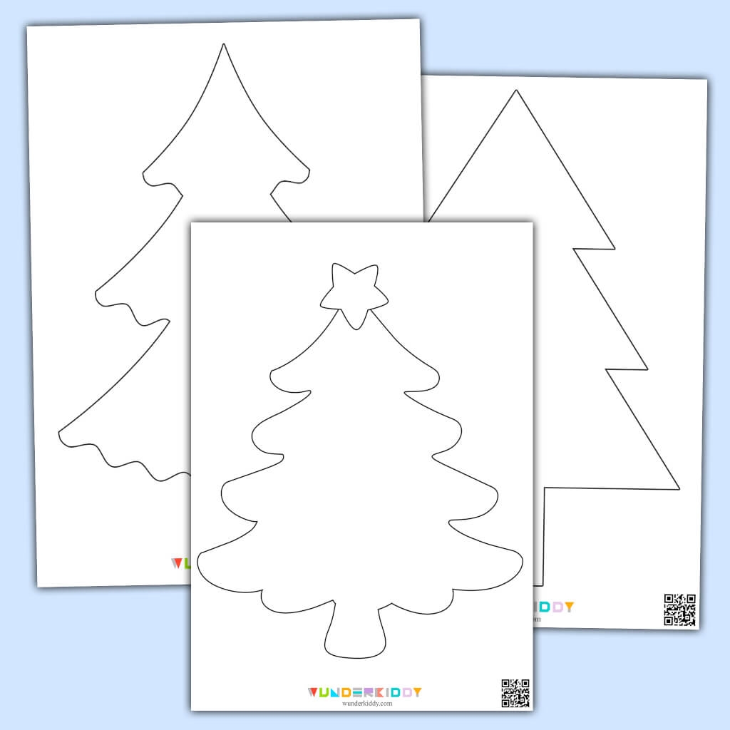 Kostenlose Weihnachtsbaum Vorlagen Zum Basteln F r Kinder