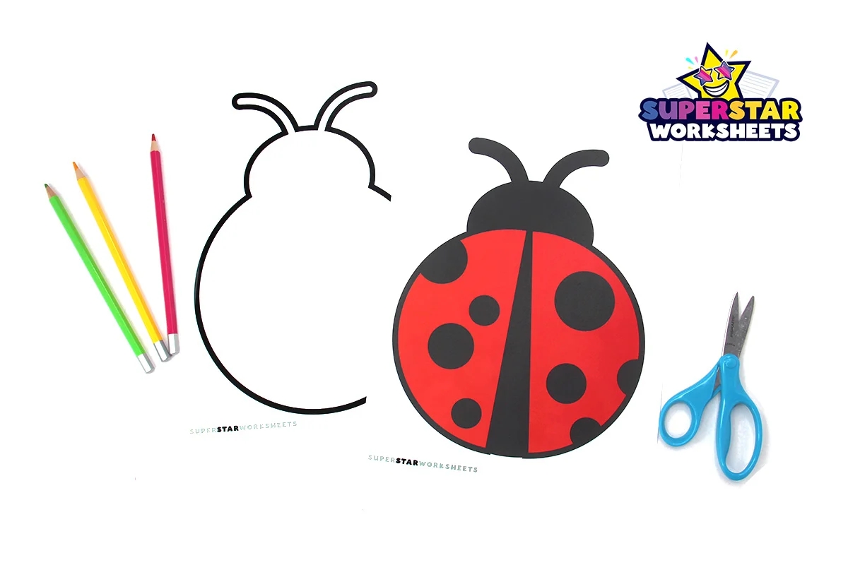 Ladybug Template Superstar Worksheets