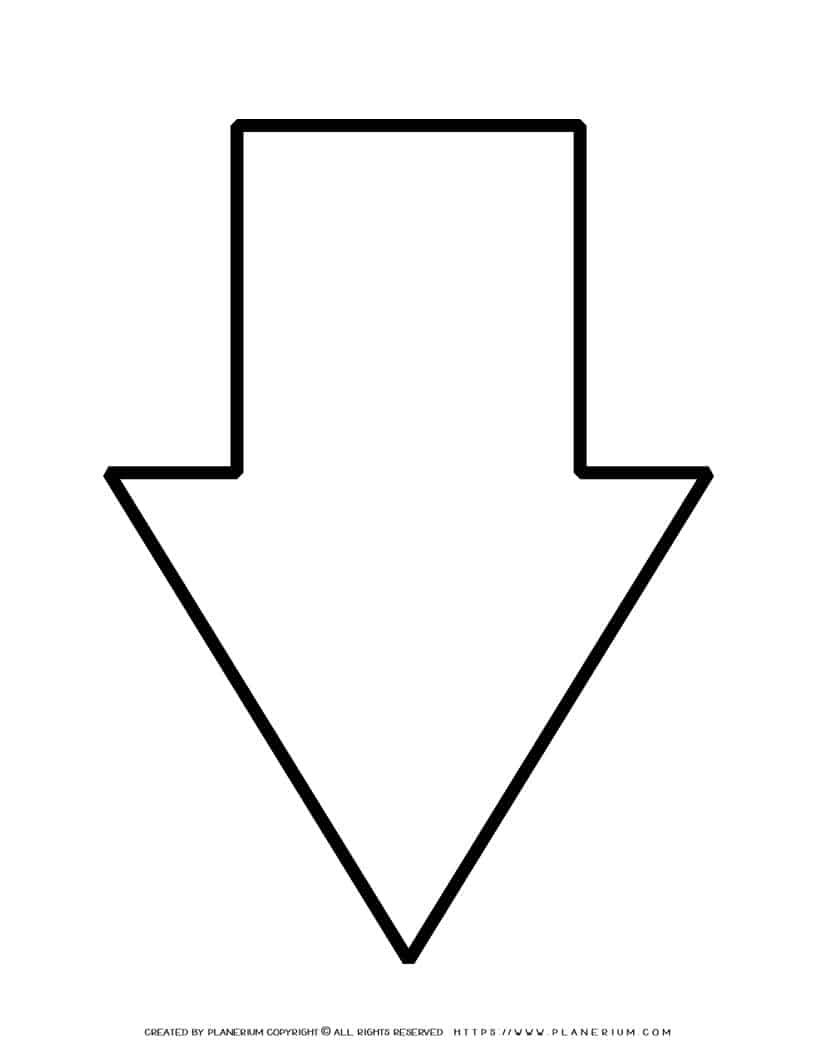 Large Arrow Template Planerium