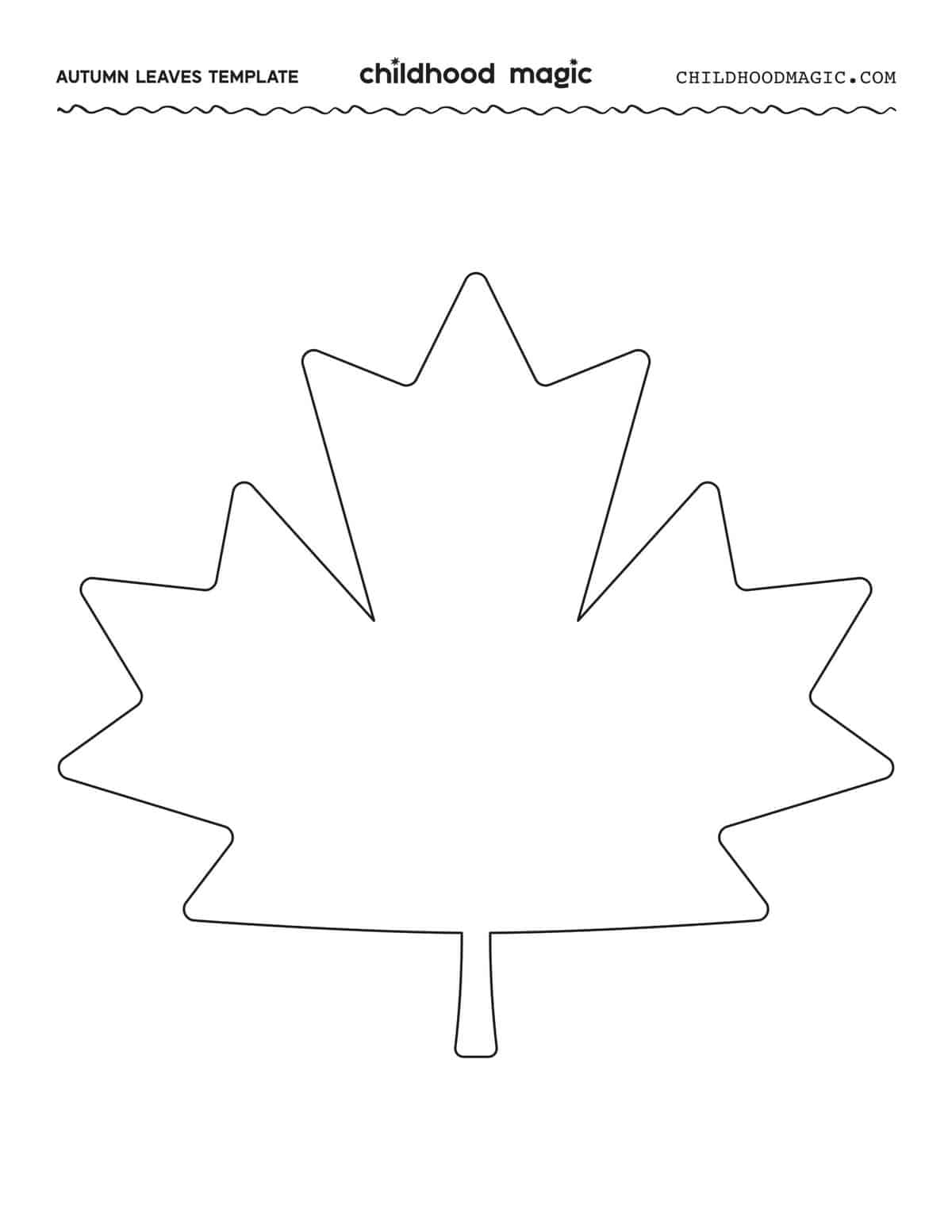 Leaf Outline Childhood Magic