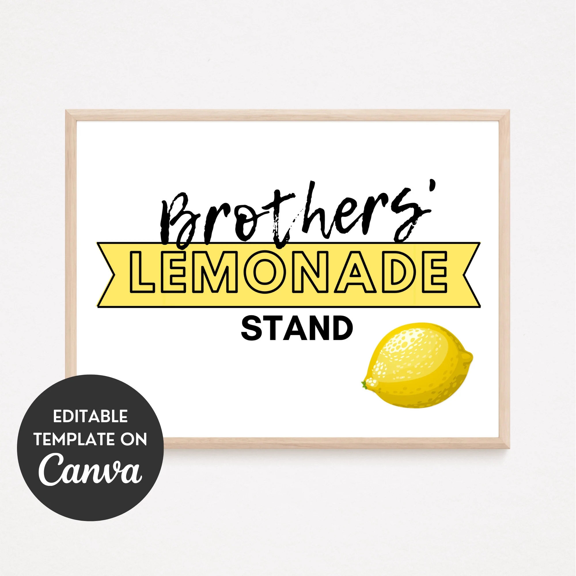 Free Printable Lemonade Stand Sign Template