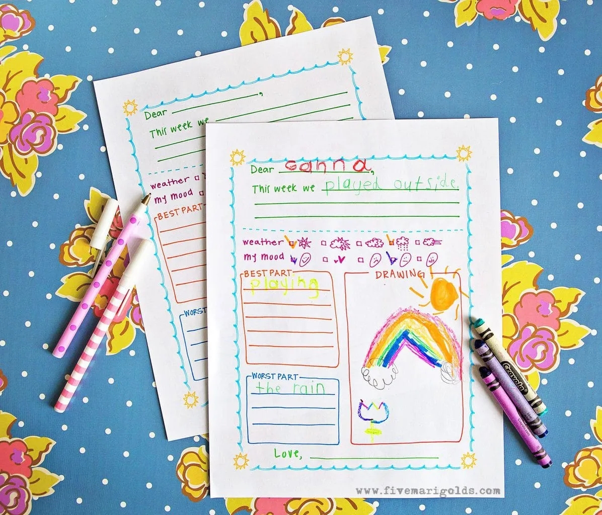Printable Letter Writing Templates