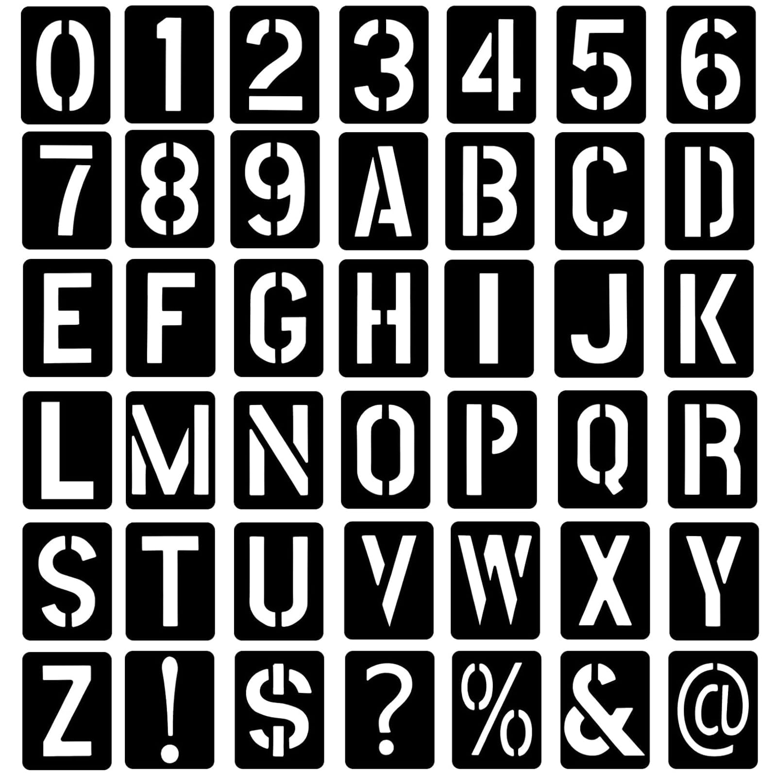 Letter Stencils Reusable Alphabet Templates Large Plastic Symbol Numbers Calligraphy Template Printable Stencil For Crafts Painting DIY Art On Wall Wooden Stones Amazon de Home Kitchen
