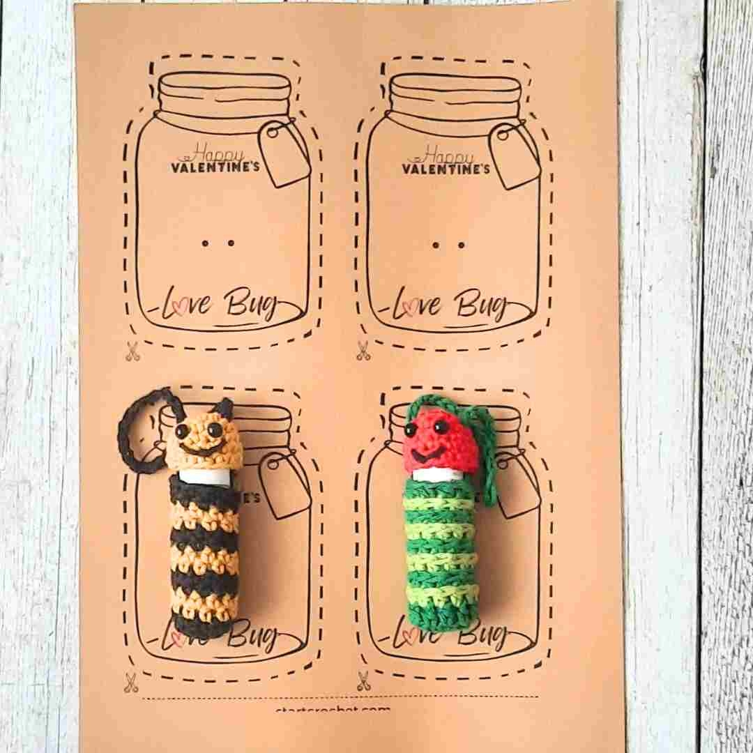 Love Bug Mason Jars Template Printable PDF Editable With Canva 
