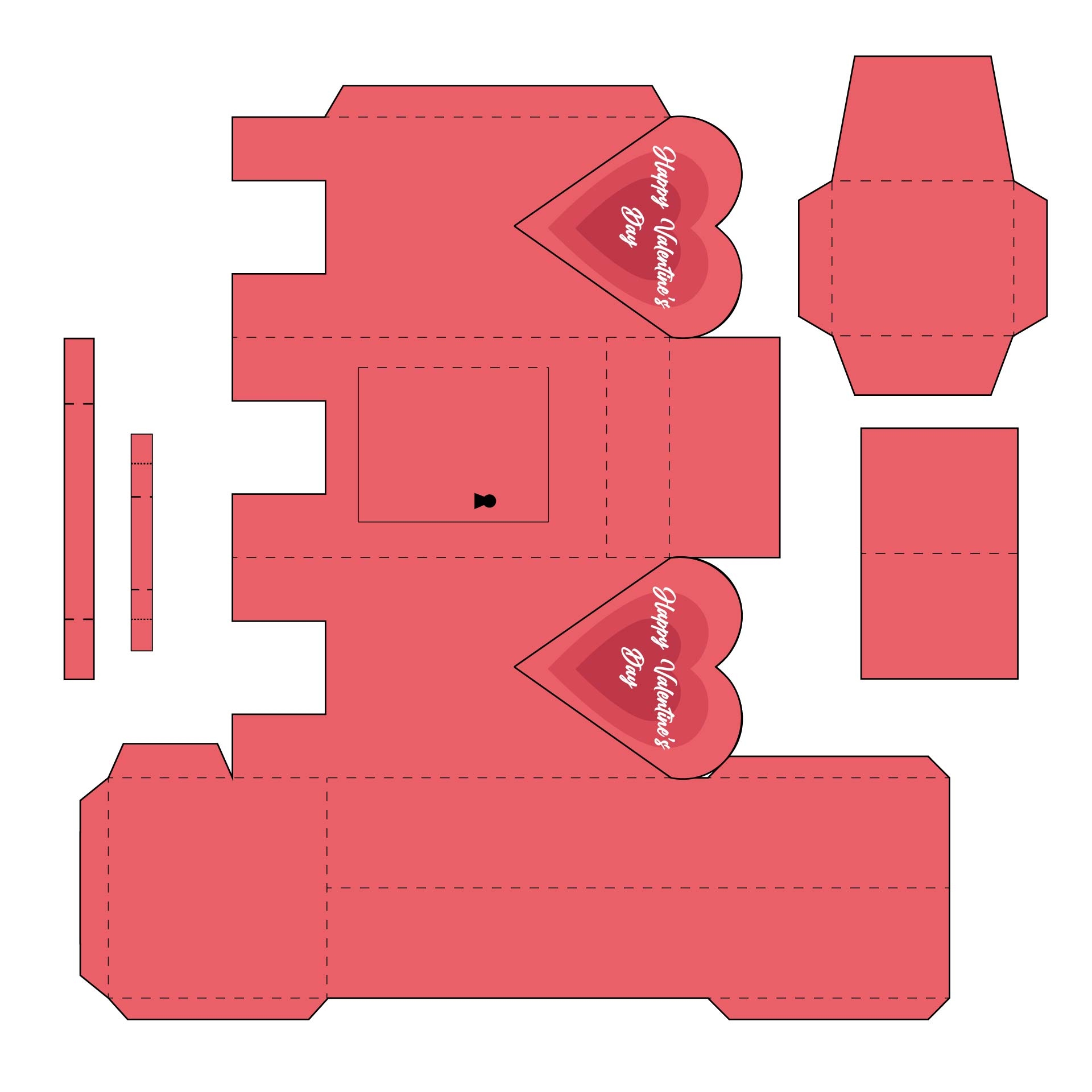 Mailbox Template Box 10 Free PDF Printables Printablee