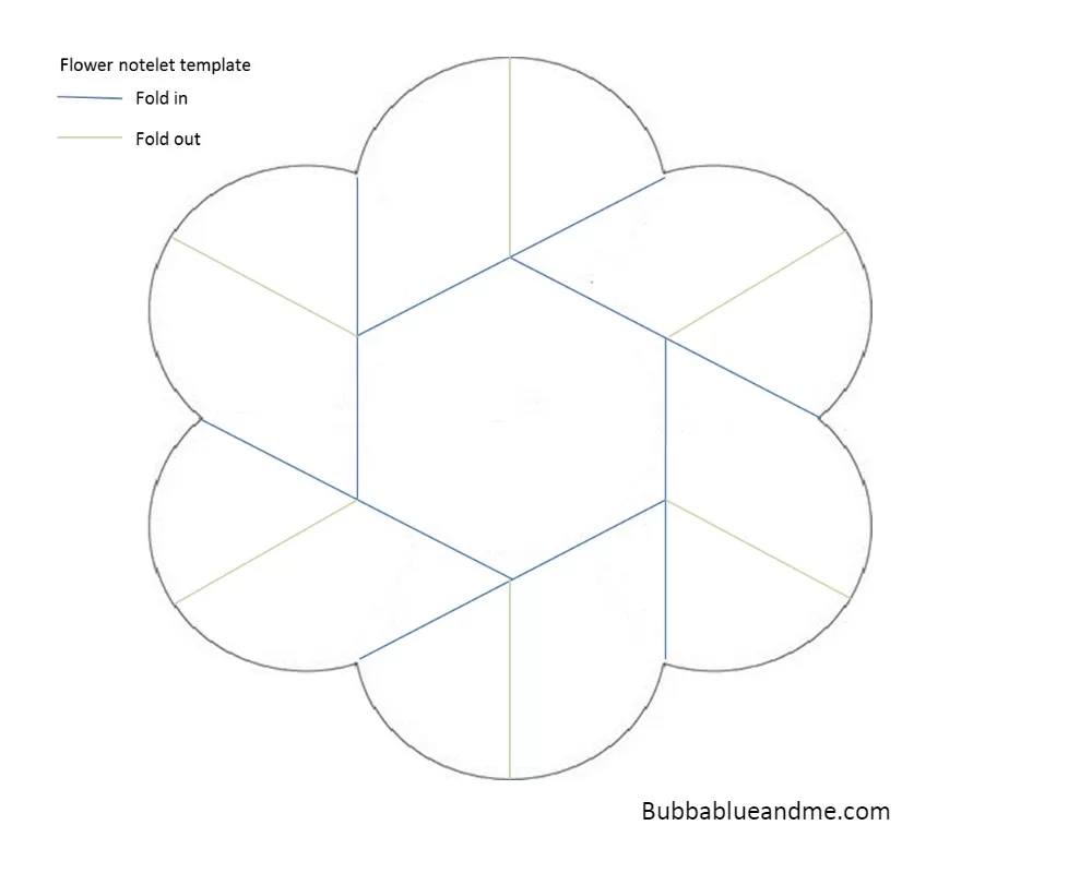 Make A Pretty Origami Flower Notelet Bubbablue And Me