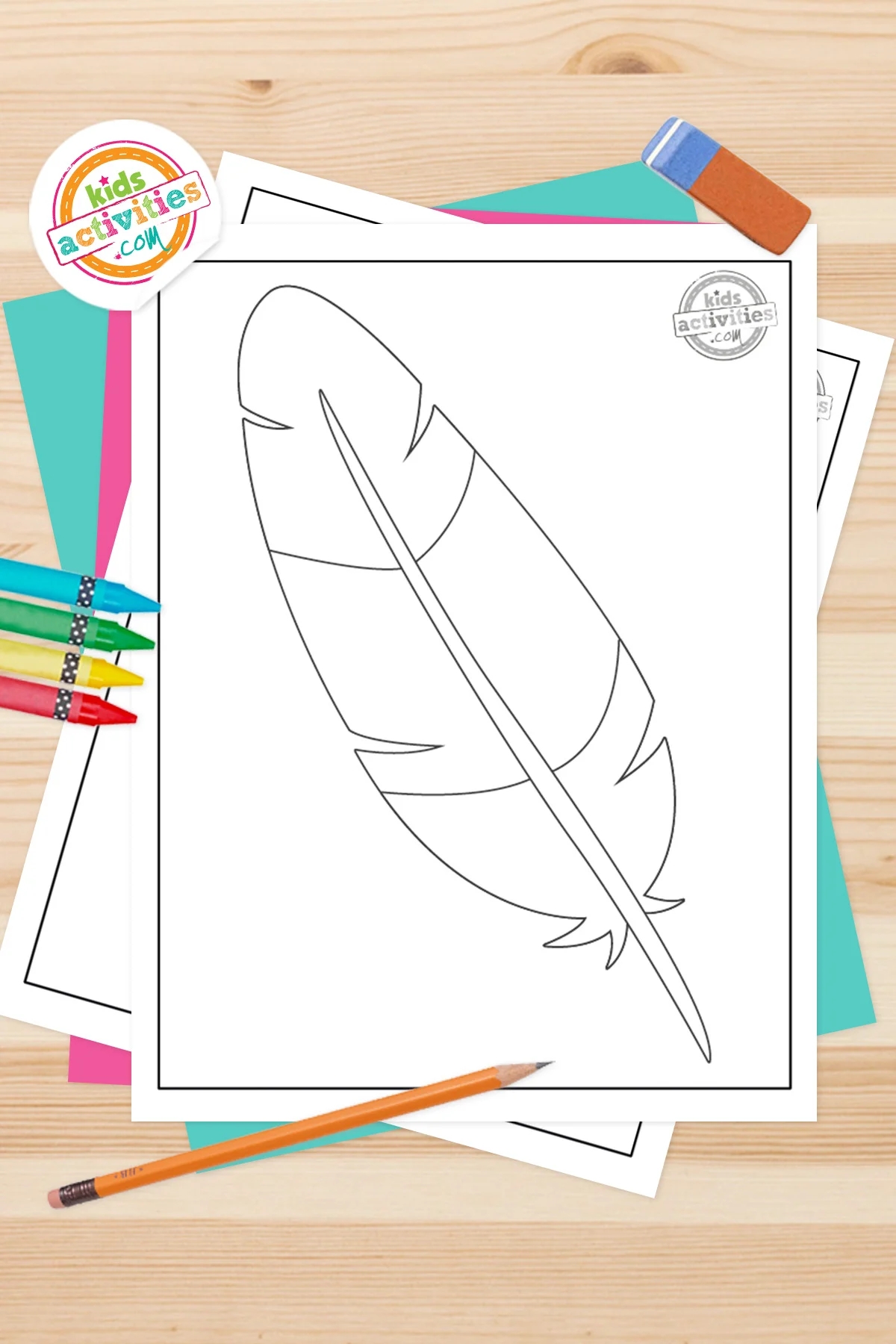 Free Printable Turkey Feather Template