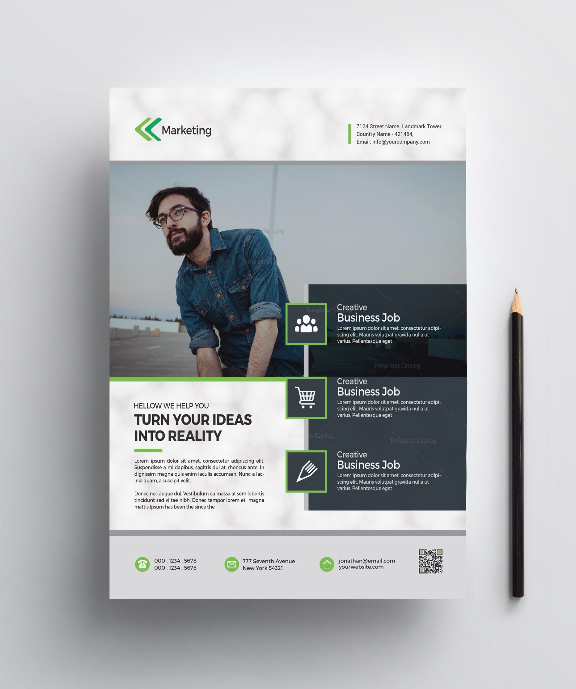 Marketing Printable Flyer Templates Graphic Yard Graphic Templates Store