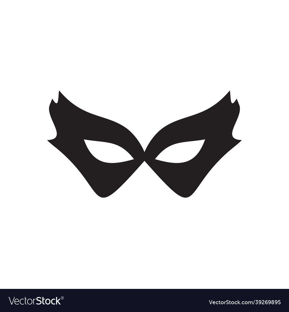 Masquerade Mask Logo Design Template Royalty Free Vector