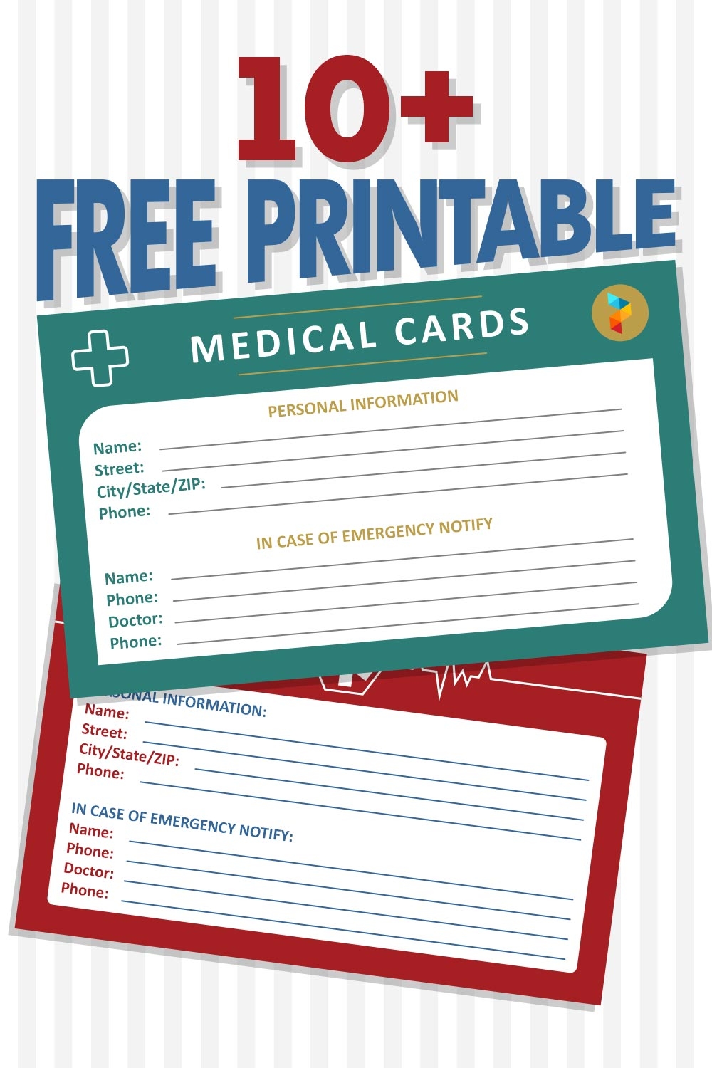Pdf Printable Emergency Card Template