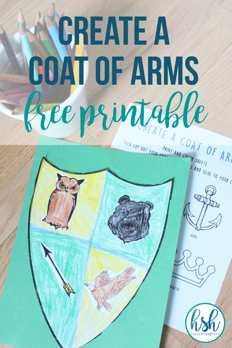 Medieval Times Fun Create A Coat Of Arms Activity FREE Printable Happy Strong Home Medieval Times Fun Create A Coat Of Arms Activity FREE Printable Happy Strong Home