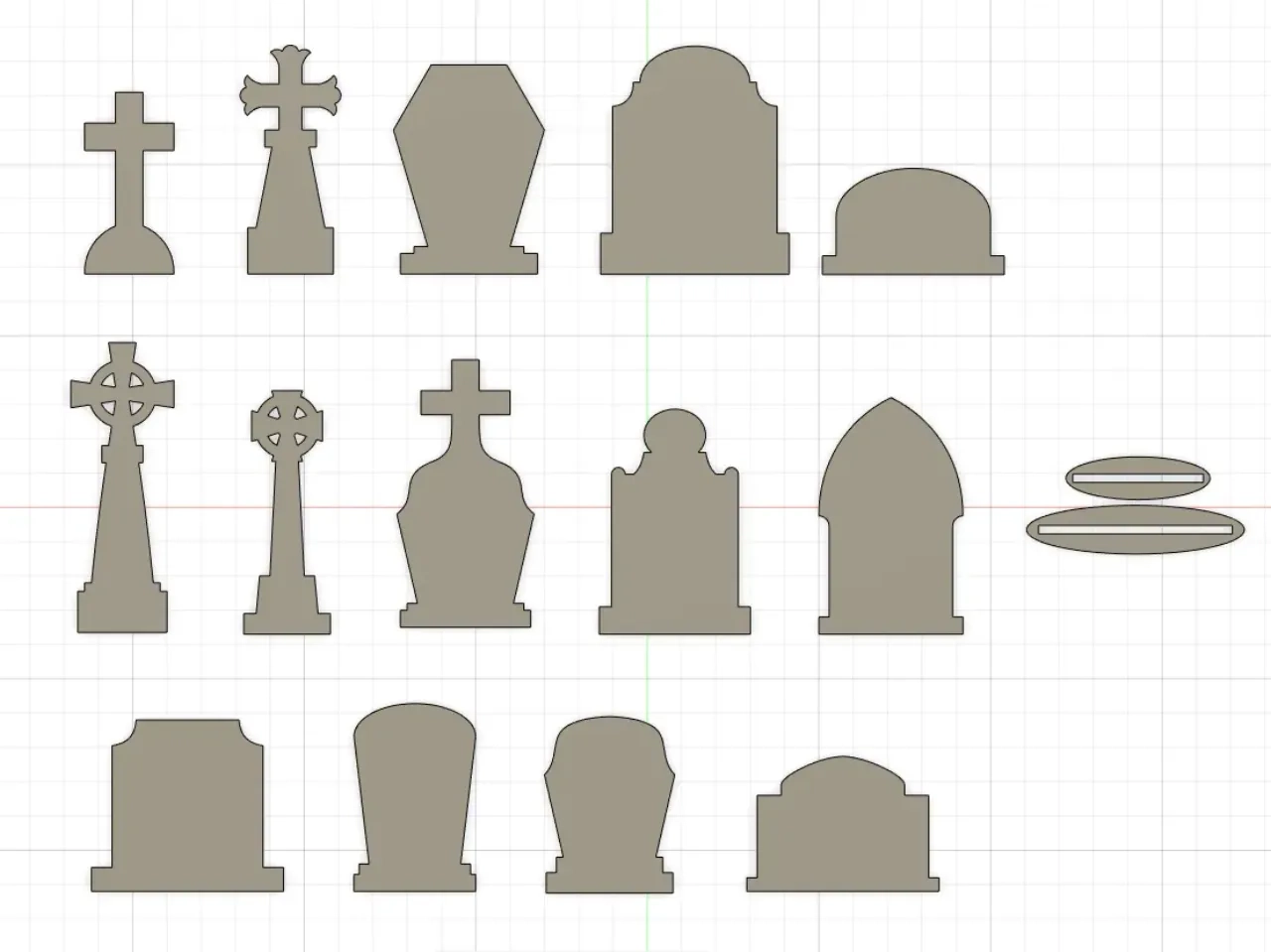 Mini Tombstone Decorations By Tony Bullard Download Free STL Model Printables