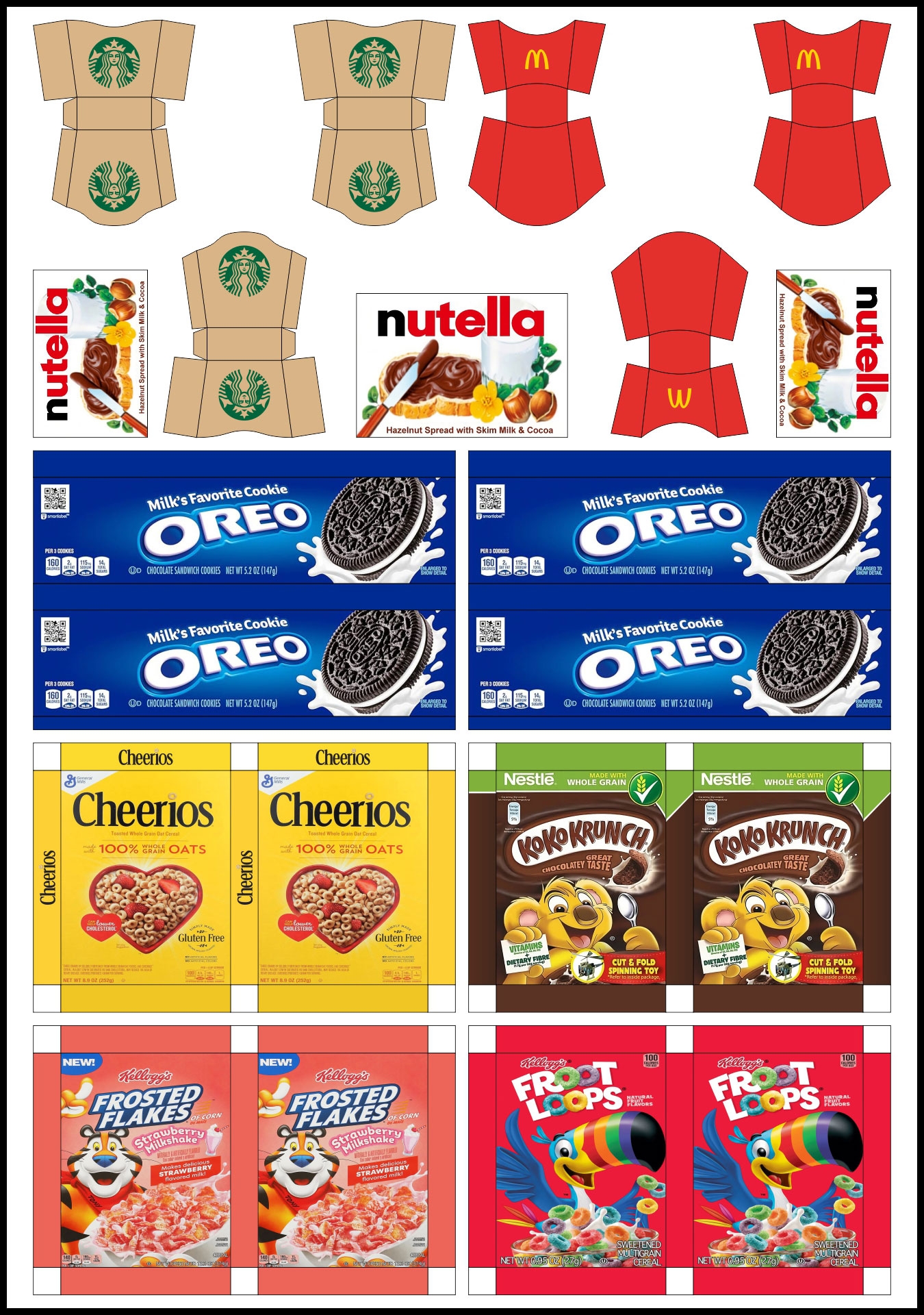 Miniature Food 13 Free PDF Printables Printablee Miniature Food 13 Free PDF Printables Printablee