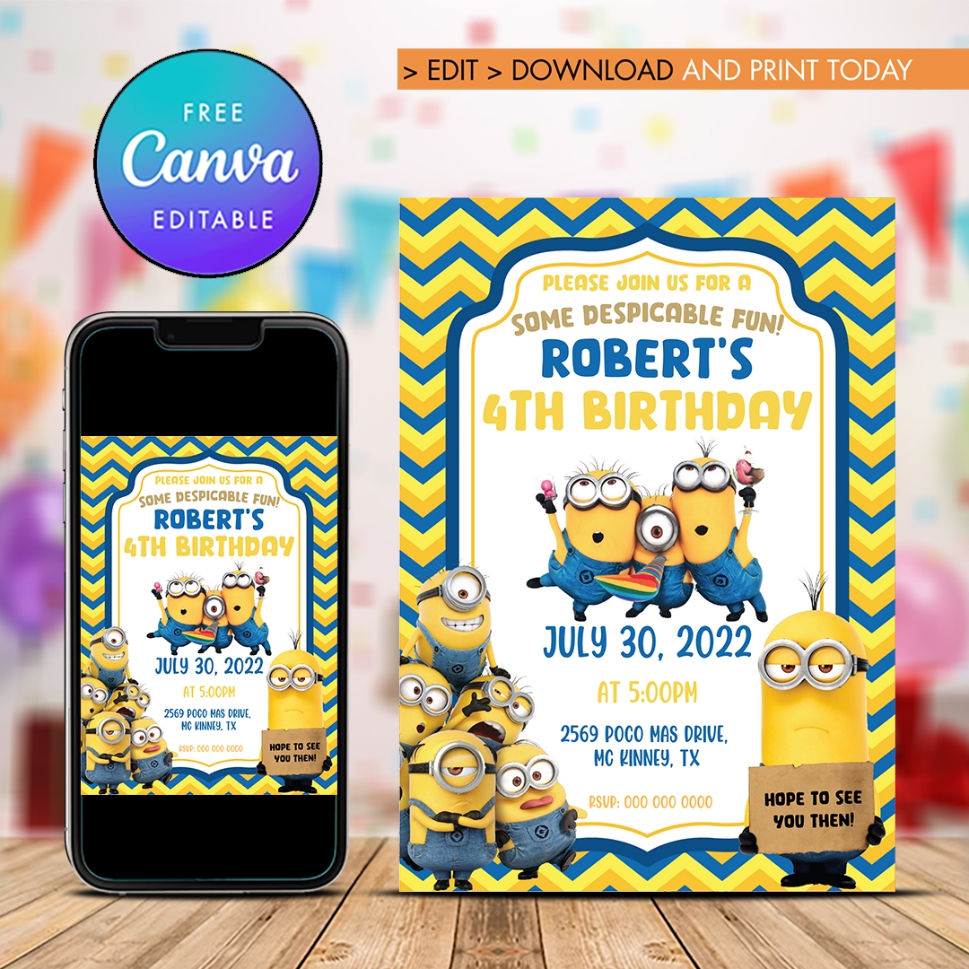 Printable Minion Template