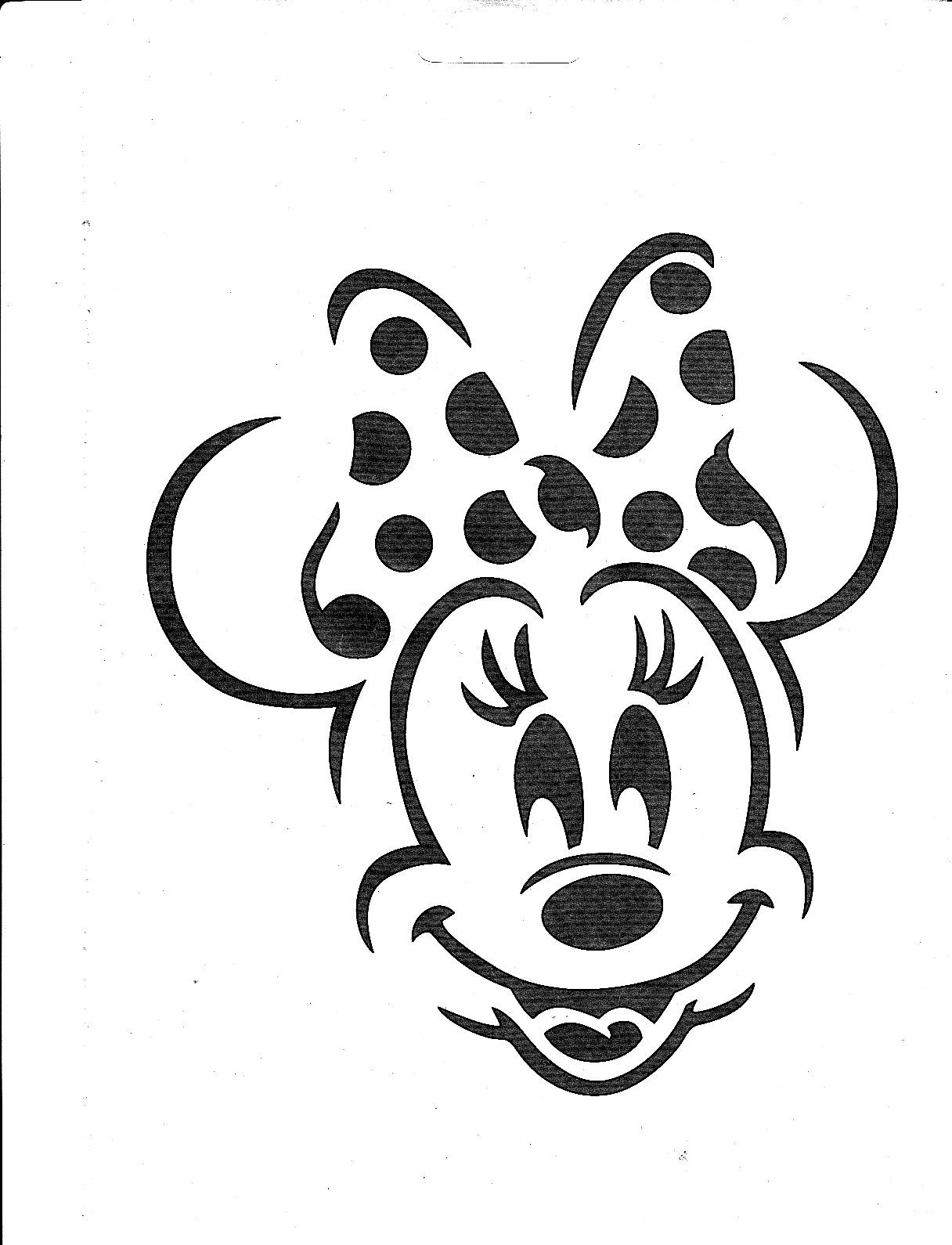 Minnie Mouse Template Printable
