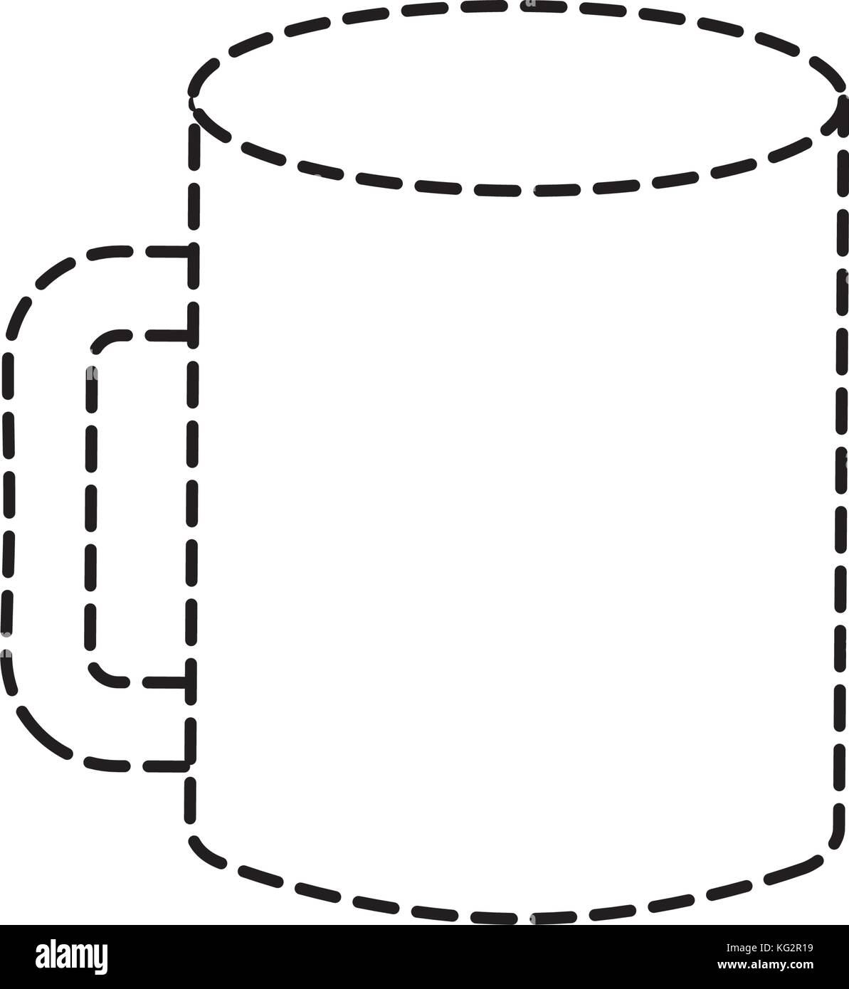 Mockup Of Corporate Ceramic Mug Template For Branding Identity And Company Blank Design Stock Vector Image Art Alamy