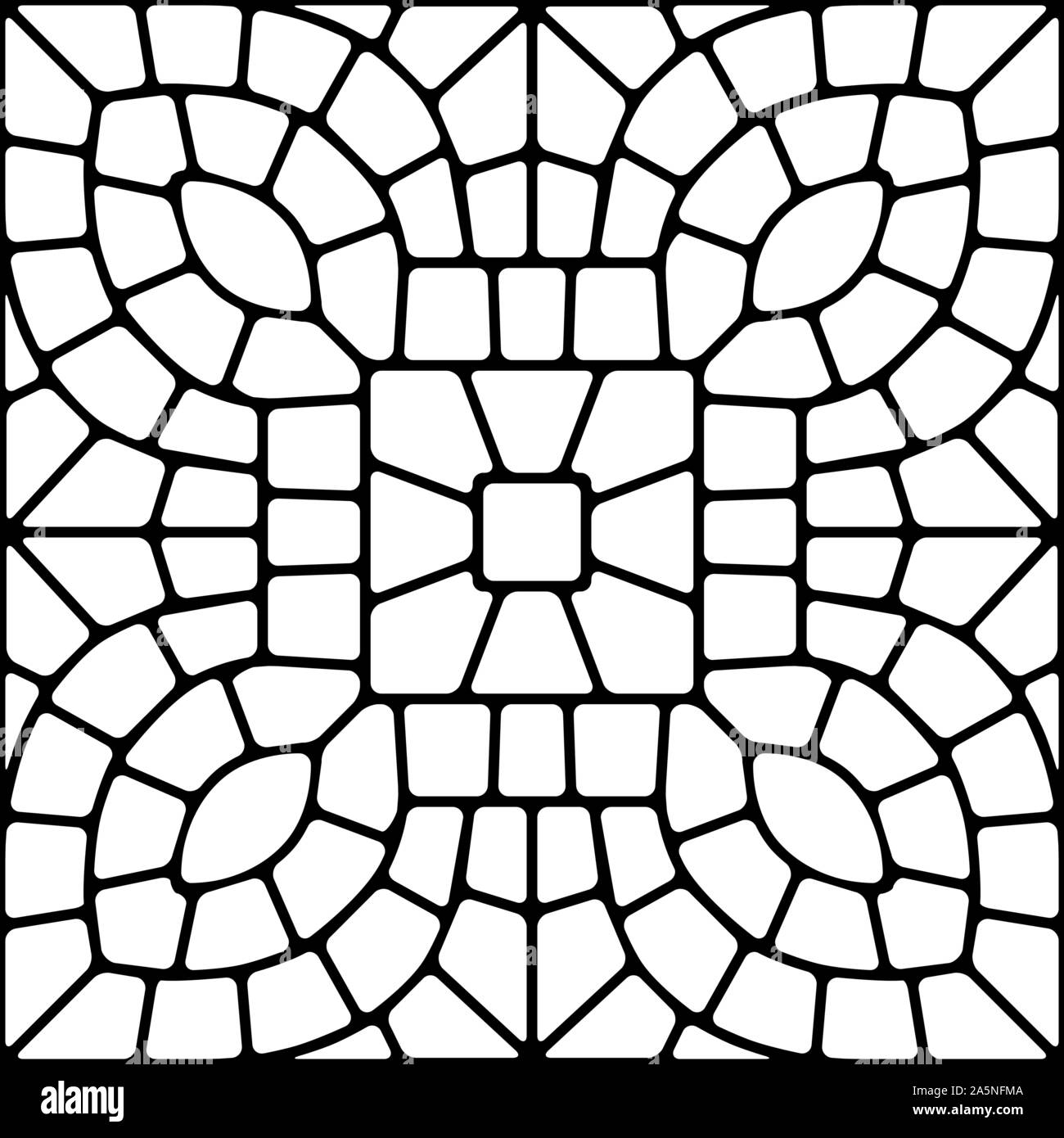 Mosaic Tile Piece Black And White Stock Photos Images Alamy