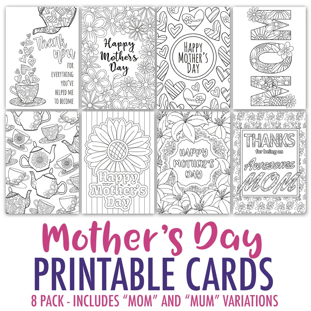 Printable Mother's Day Card Template