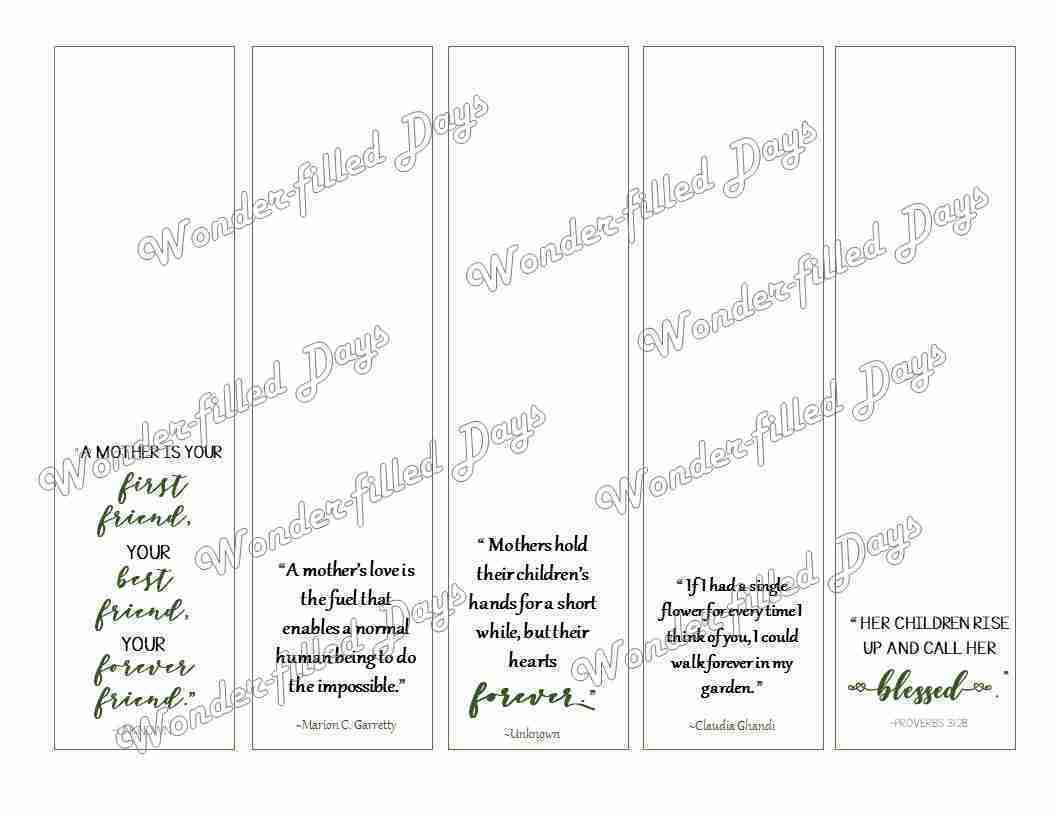 Printable Bible Bookmark Template