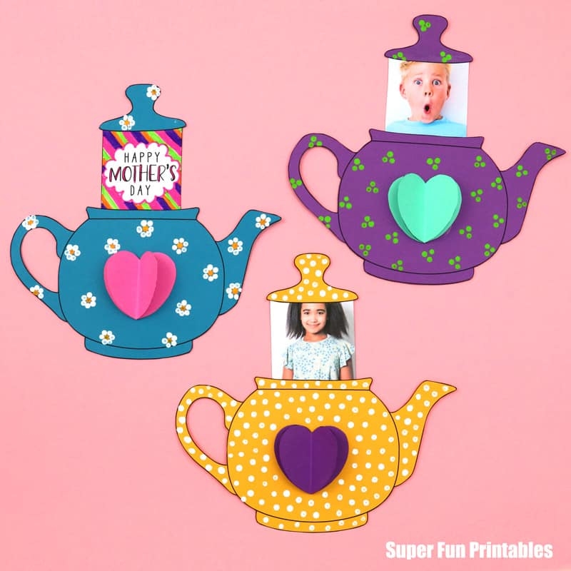 Mothers Day Teapot Card The Craft Train Mothers Day Teapot Card The Craft Train