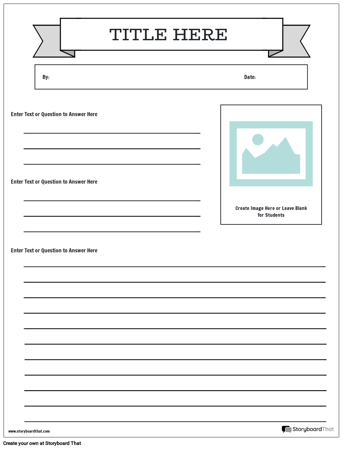 Newspaper Project Worksheet Templates StoryboardThat