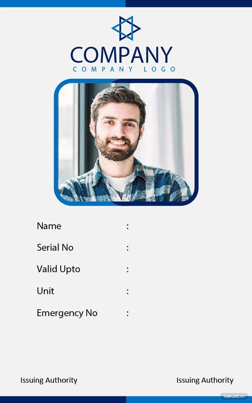 Printable Id Template