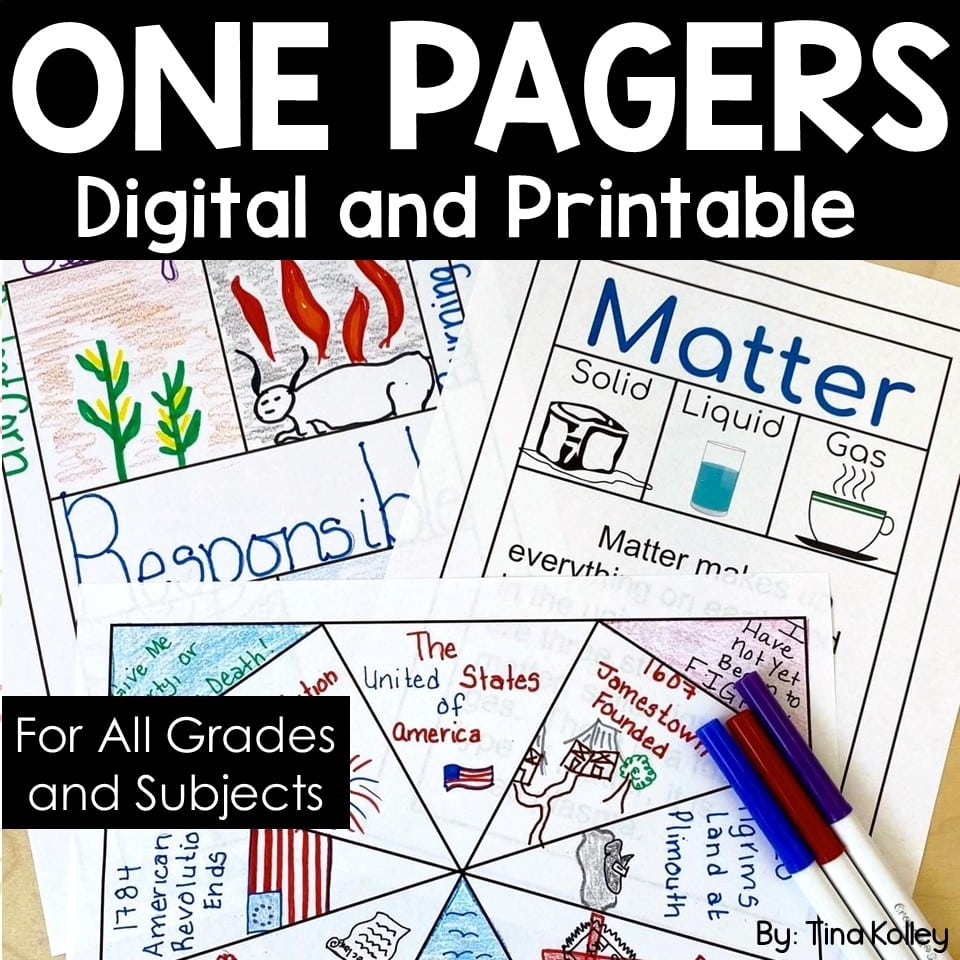 One Pager Templates 40 Print And Digital One Pager Templates Teach With Tina