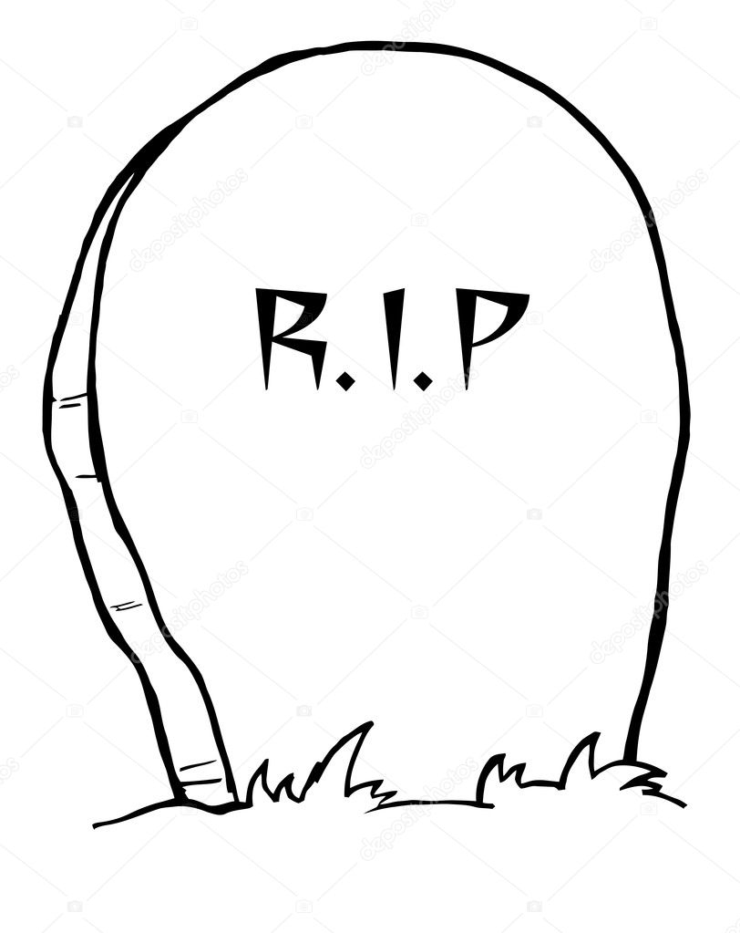 Outlined Tombstone Stock Photo HitToon 4726751