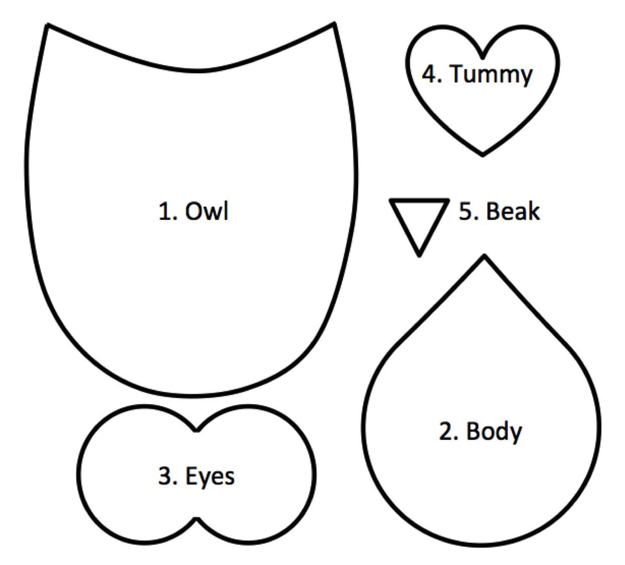 Owl Cake Template Worksheets Library