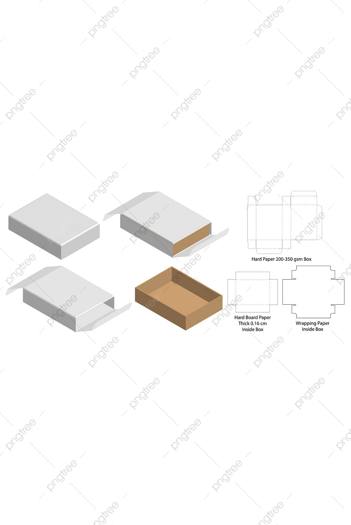 Packaging Gift Box Template Display White Simple Mockup Template Download On Pngtree