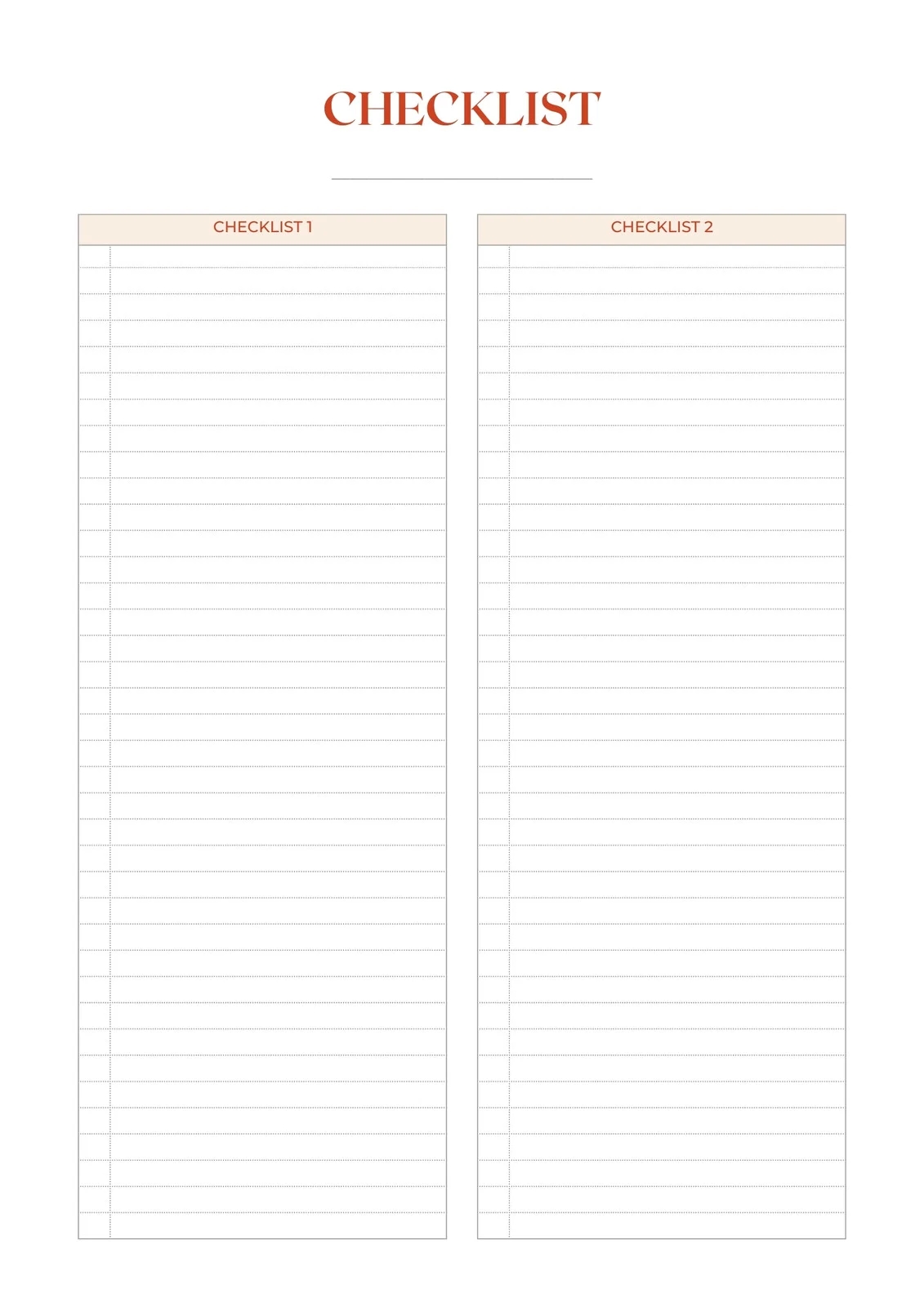 Page 2 Free Custom Downloadable Checklist Templates Canva Page 2 Free Custom Downloadable Checklist Templates Canva