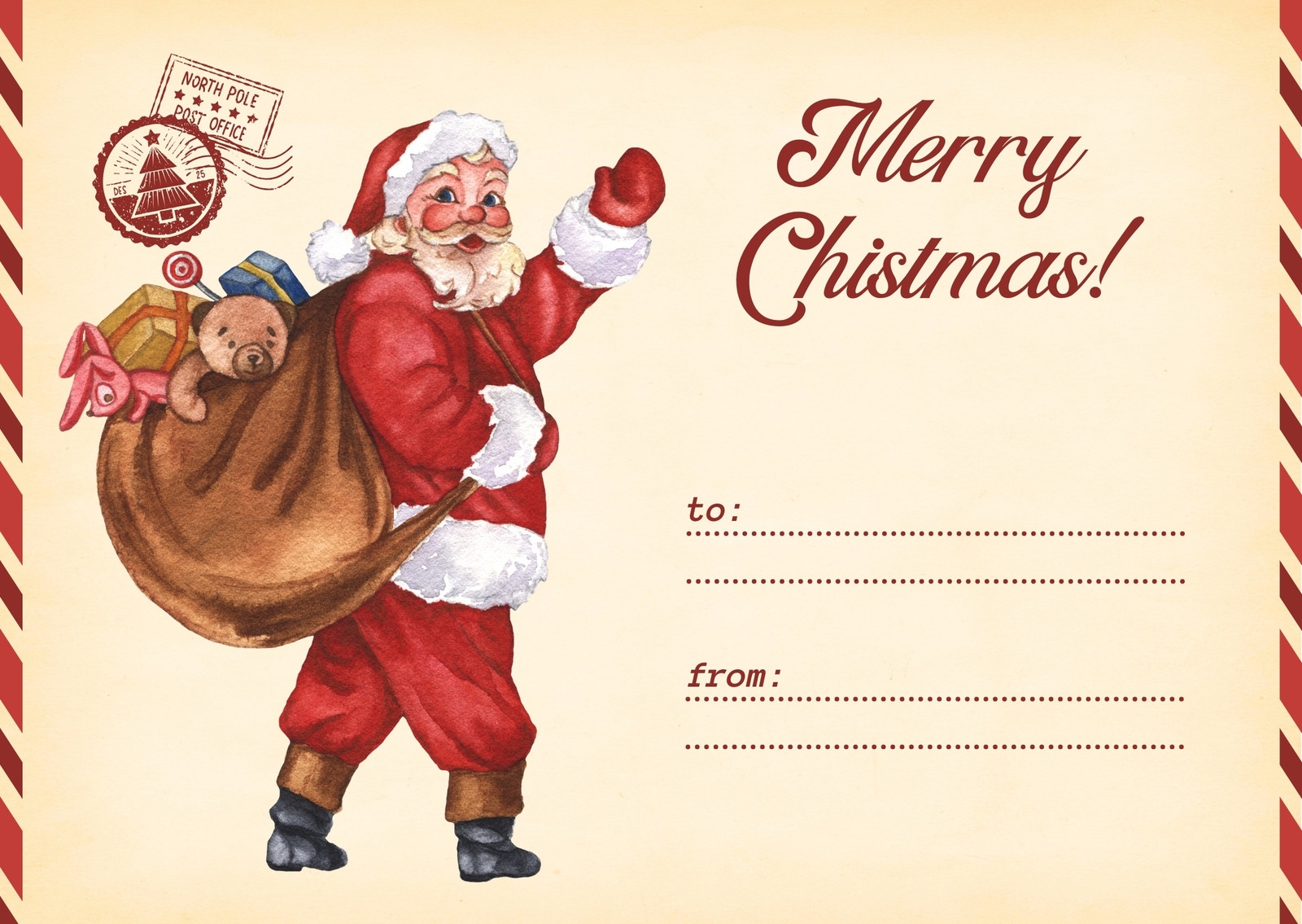 Page 7 Free Custom Printable Christmas Card Templates Canva