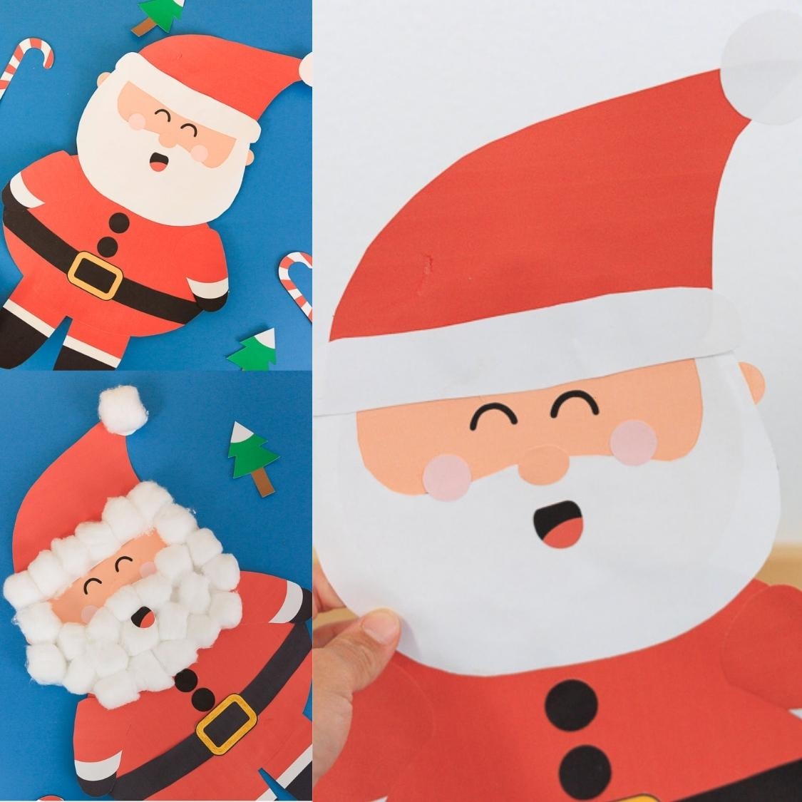 Paper Build A Santa Craft For Kids Free PDF Template Daydream Into Reality