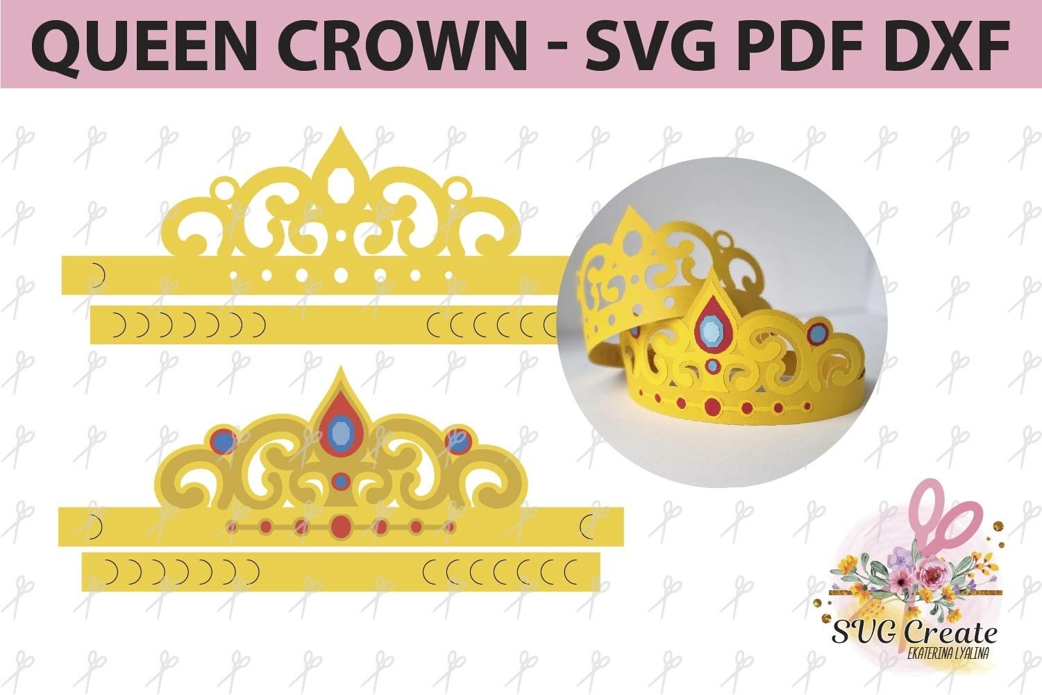 Paper Crown Svg Tiara Svg Queen Crown Svg King Crown Pdf Paper Crown Svg Tiara Svg Queen Crown Svg King Crown Pdf