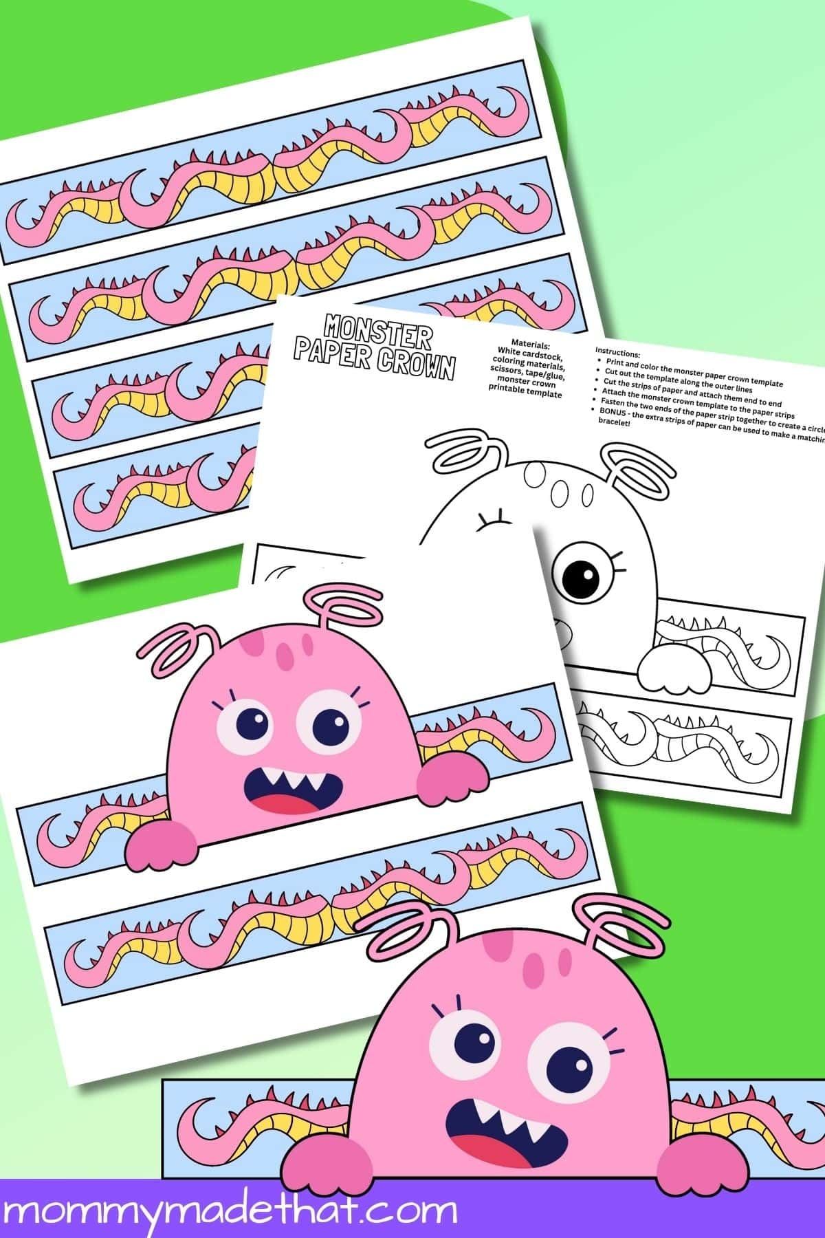 Monster Printable Template