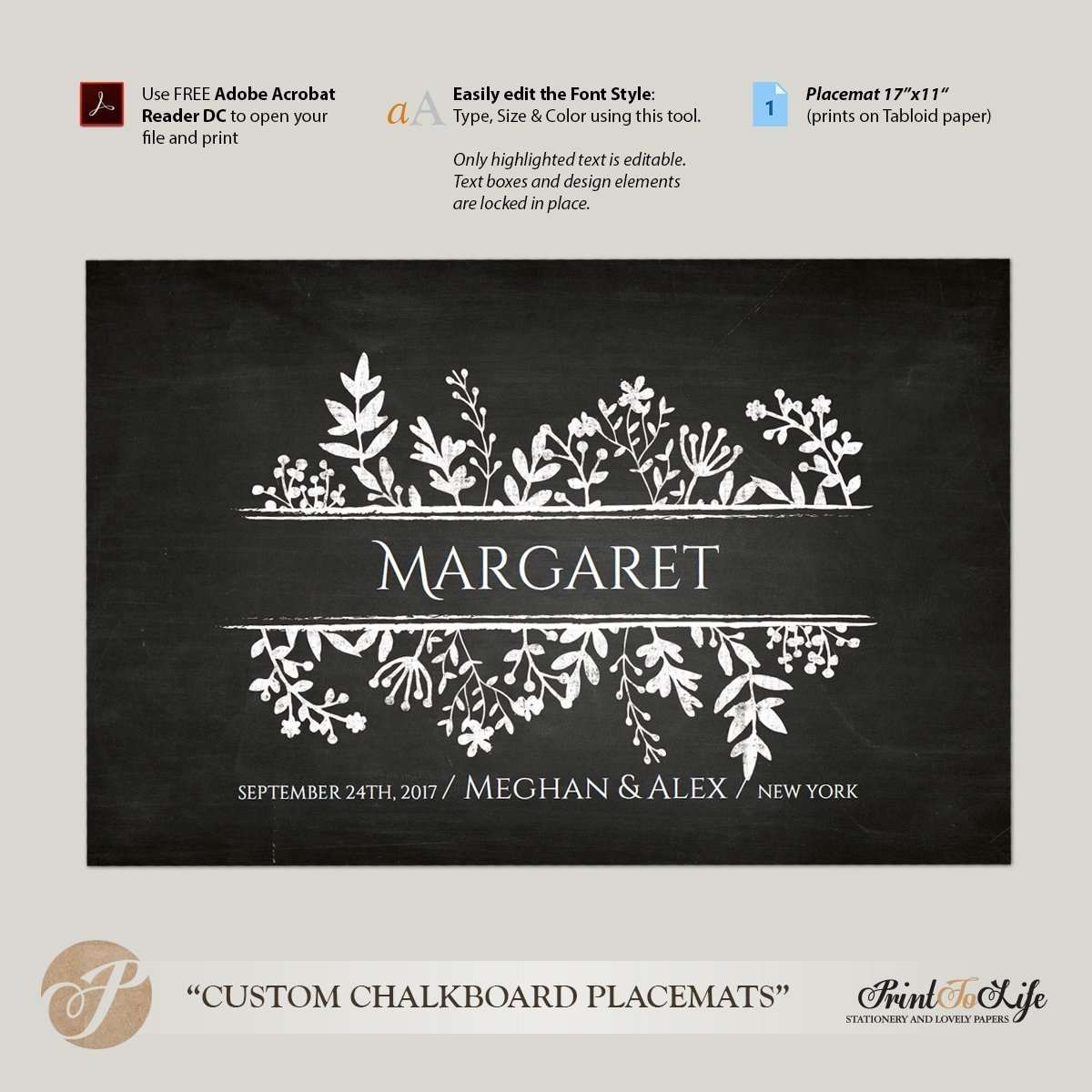 Free Printable Placemat Template
