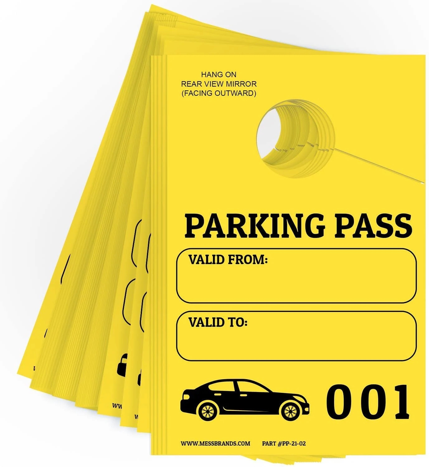 Parking Pass Template Etsy Parking Pass Template Etsy