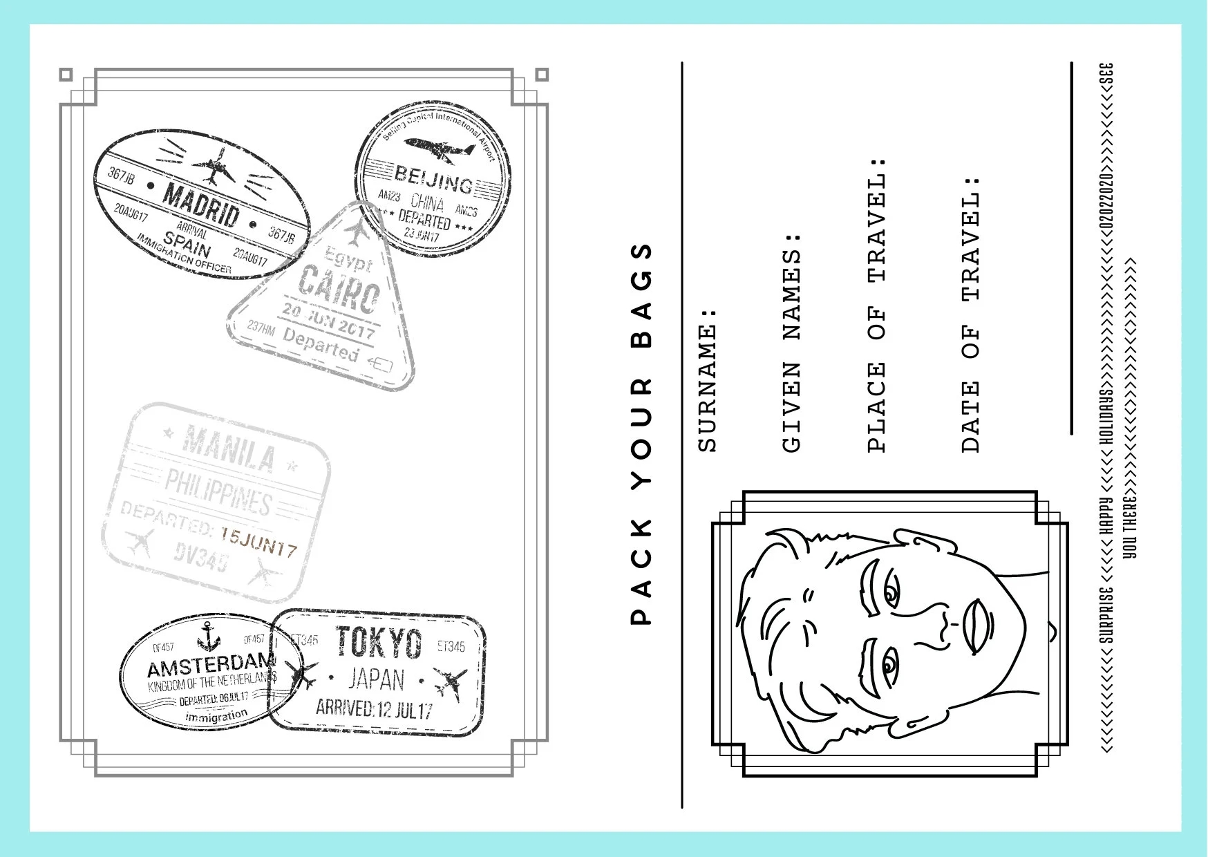 Passport Template Download Printable PDF Vacation Trip Surprise Holiday Invite Surprise Boyfriend Etsy UK