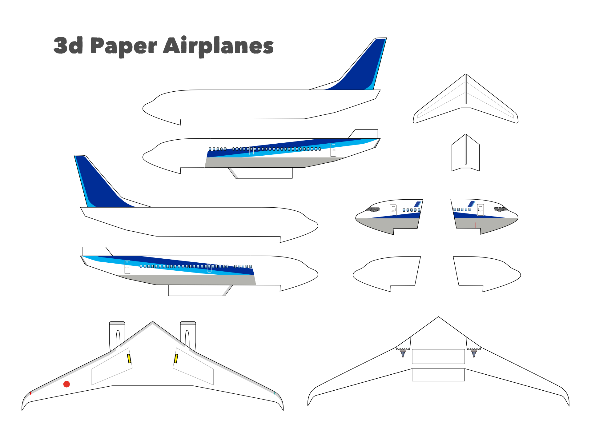 Patterns For Paper Airplanes 10 Free PDF Printables Printablee Patterns For Paper Airplanes 10 Free PDF Printables Printablee