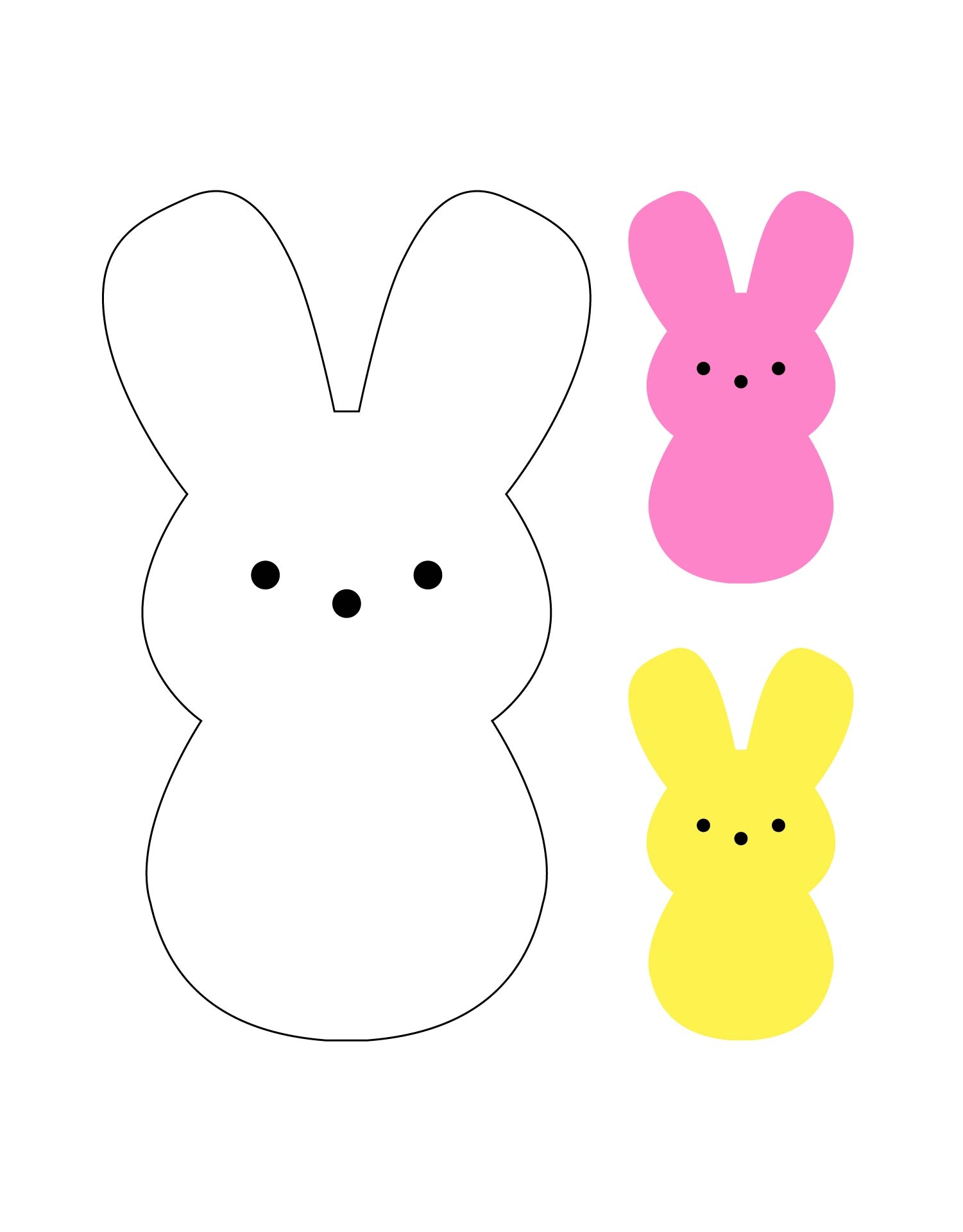 Printable Peeps Template
