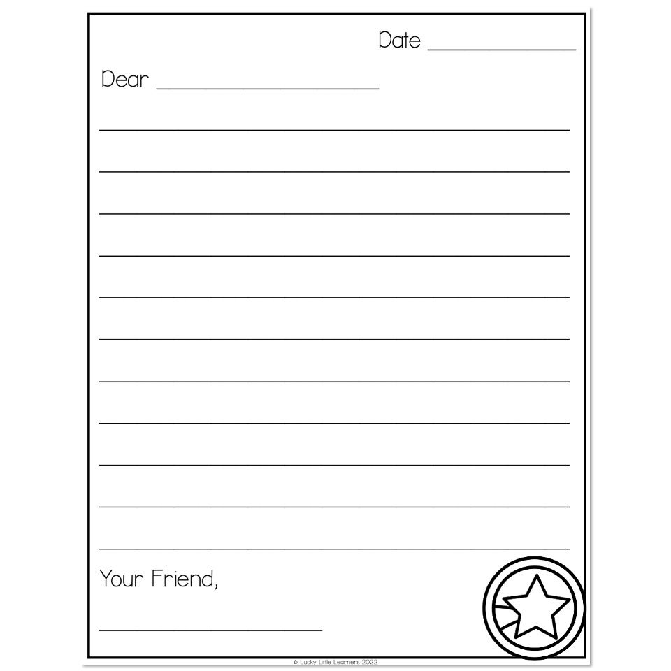 Free Printable Pen Pal Letter Template